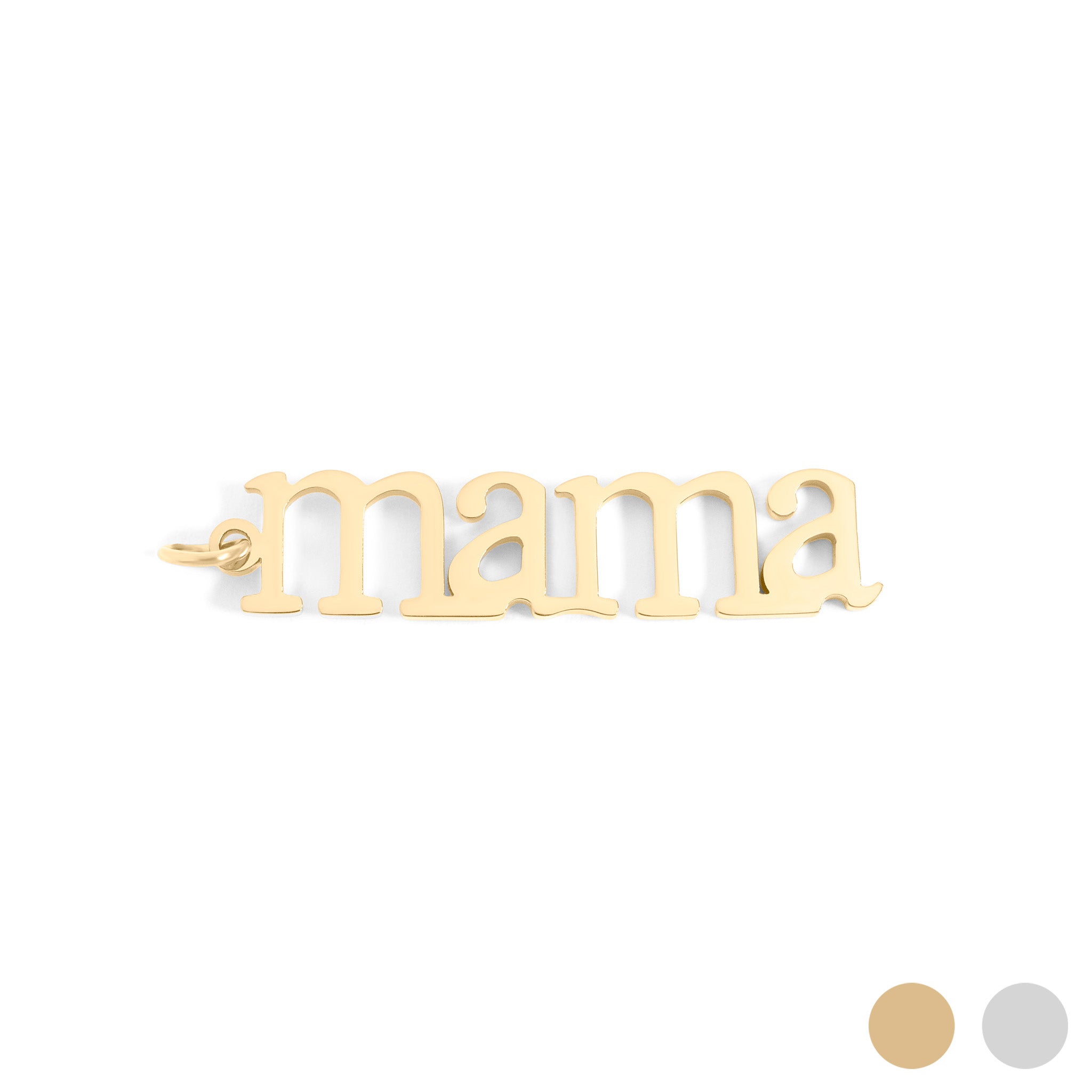 18K Gold PVD Stainless Steel Mama Charm / PDL0268、mySite、dreamappss
