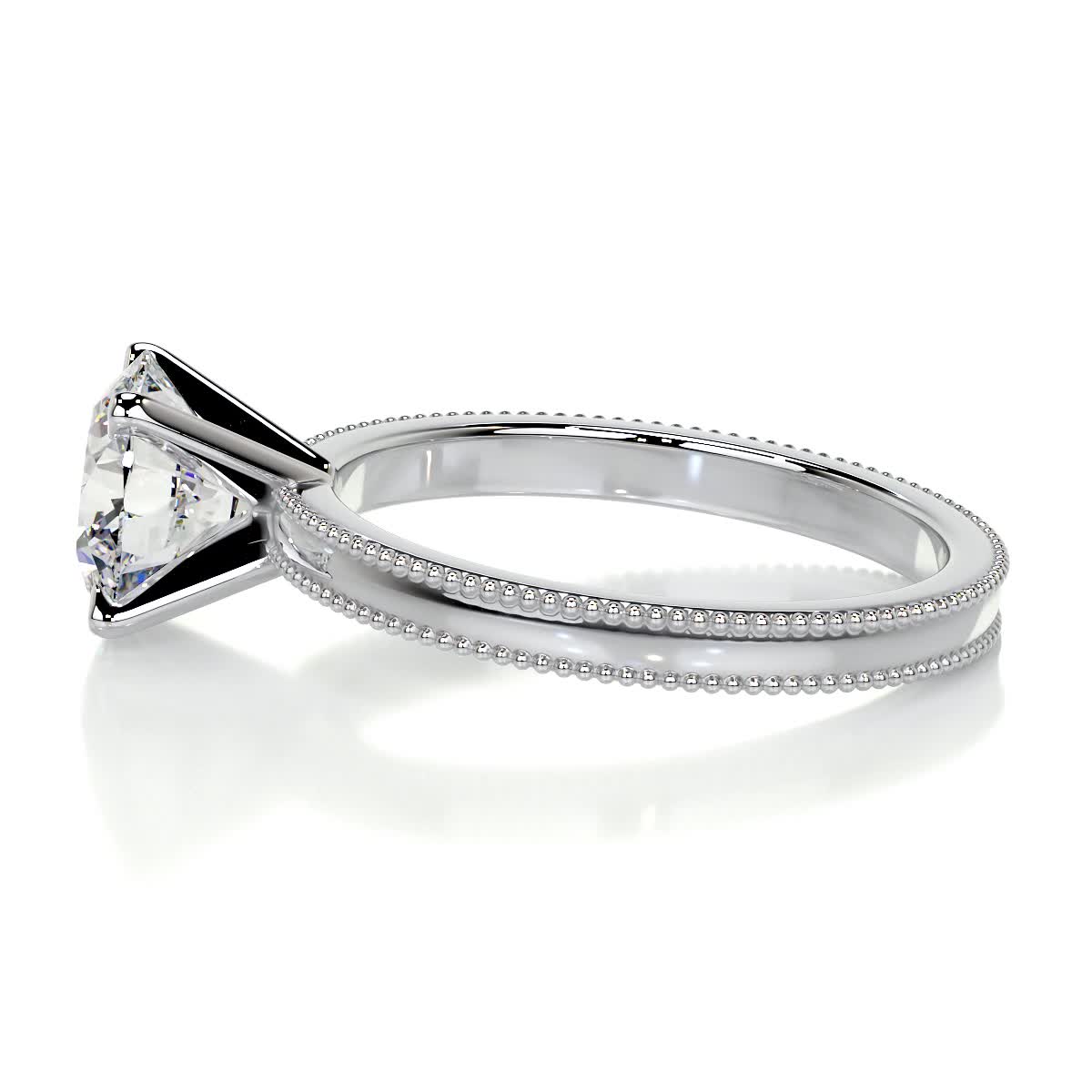 Charlie Lab Grown Diamond Ring -14K White Gold、mySite、hinf8tx79