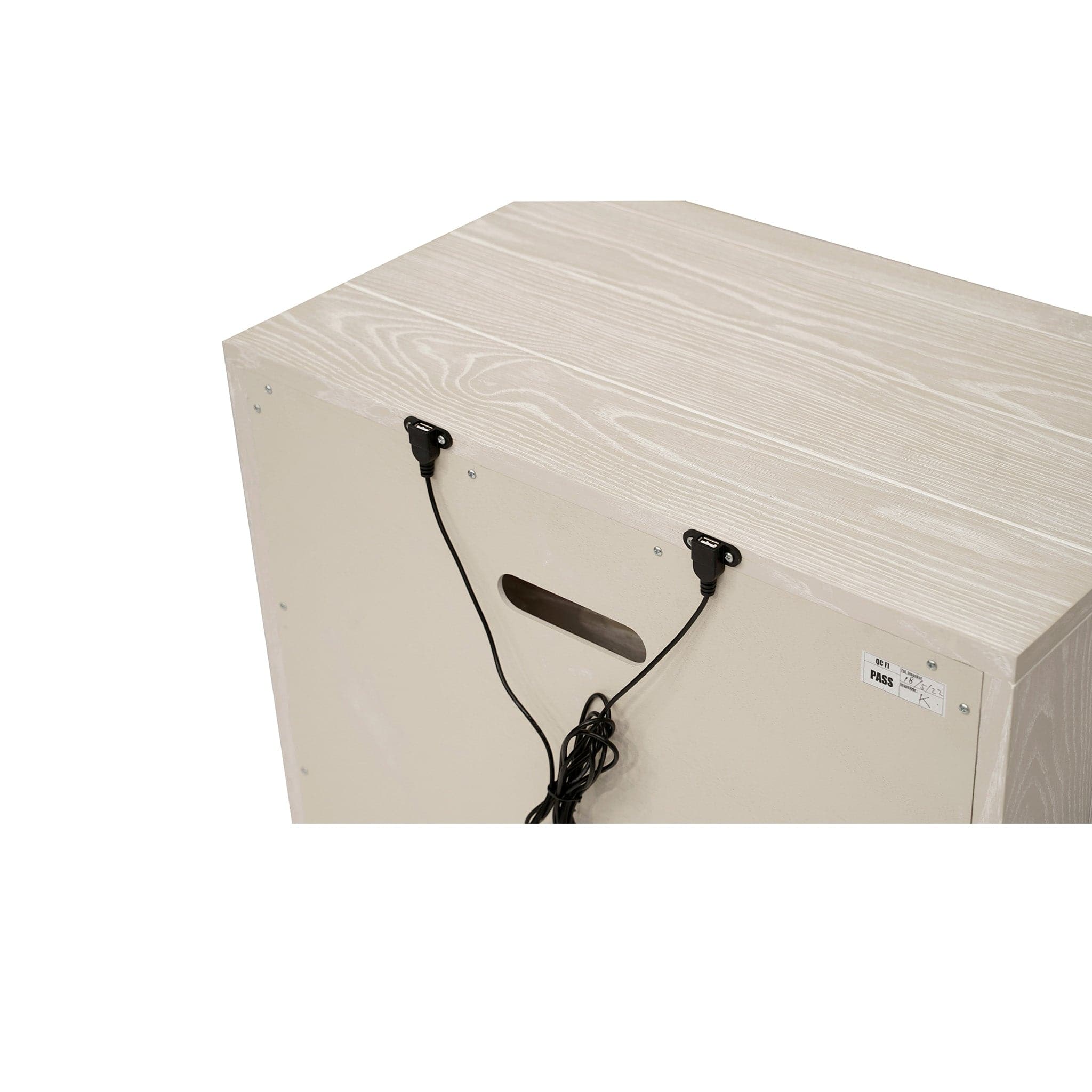 Maxime 2 Drawer Nightstand with USB、mySite、neckold