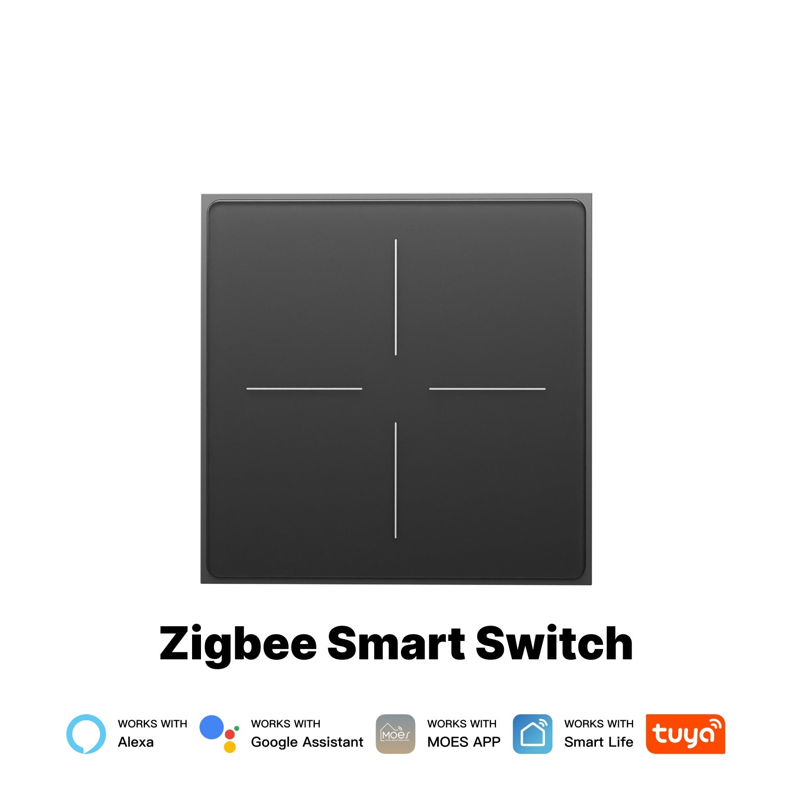 Star Feather Series ZigBee Smart Switch Push Button With Neutral Light Scene 2in1 Switch EU Version、mySite、fannypackpong