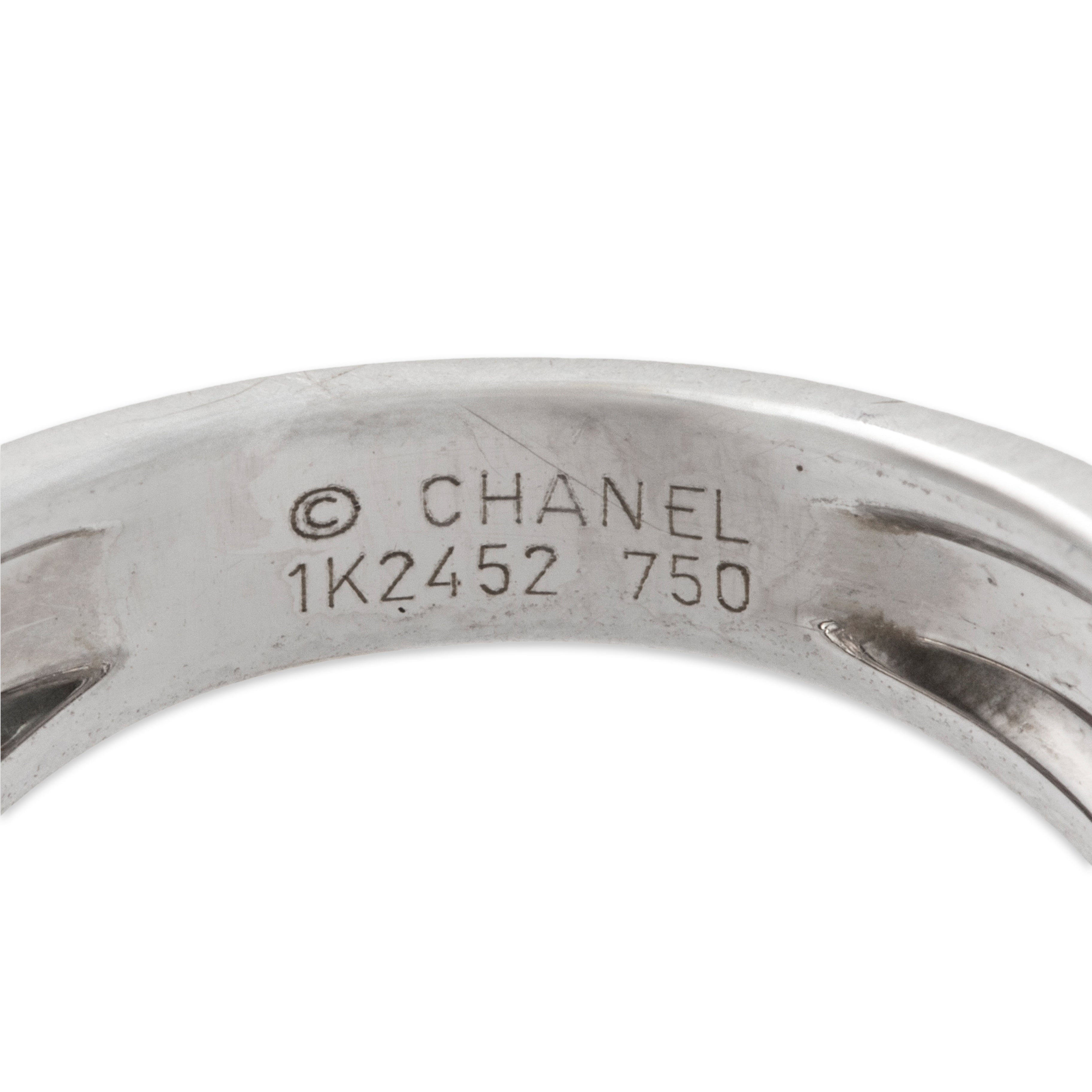 Chanel French 18k White Gold 2.43ct Pink Tourmaline Statement Ring 4.75、mySite、hinf8tx79