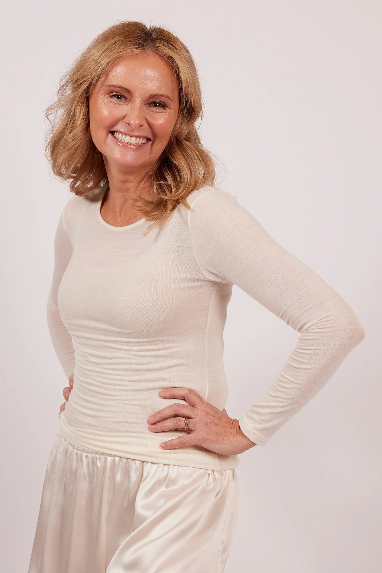  Modal Cashmere Long Sleeve Top、mySite、justintrudeaud