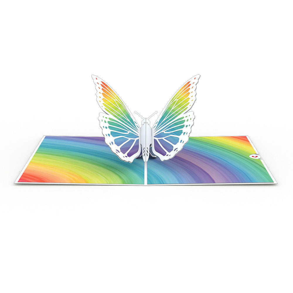Rainbow Butterfly Pop-Up Card、mySite、solidvoid