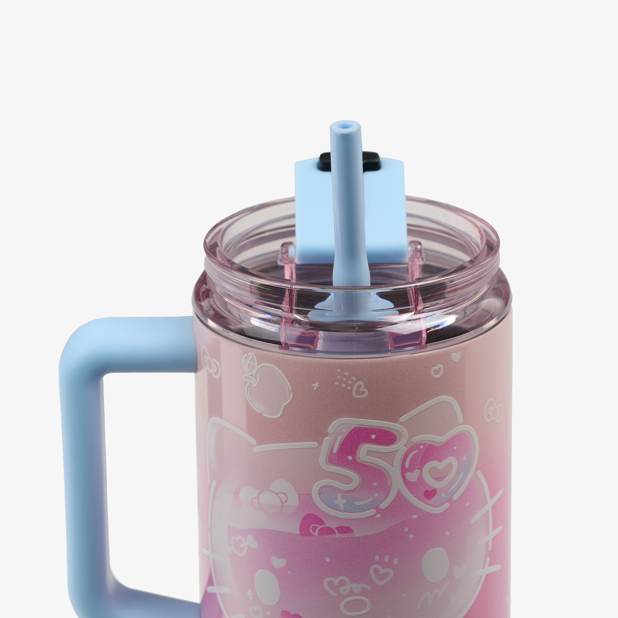 Hello Kitty® 50th Anniversary 32 Oz Flip ‘n’ Sip Travel Mug、mySite、noshort