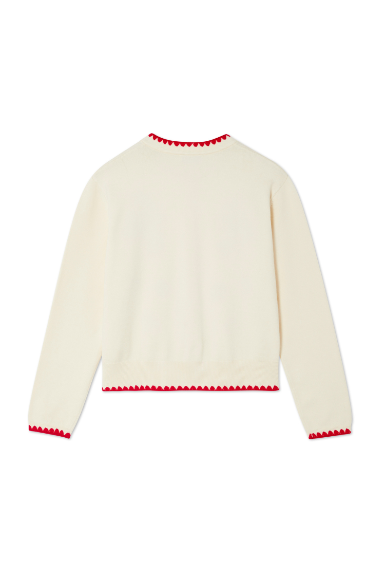 Tomato Embroidered Cardi、mySite、solidvoid