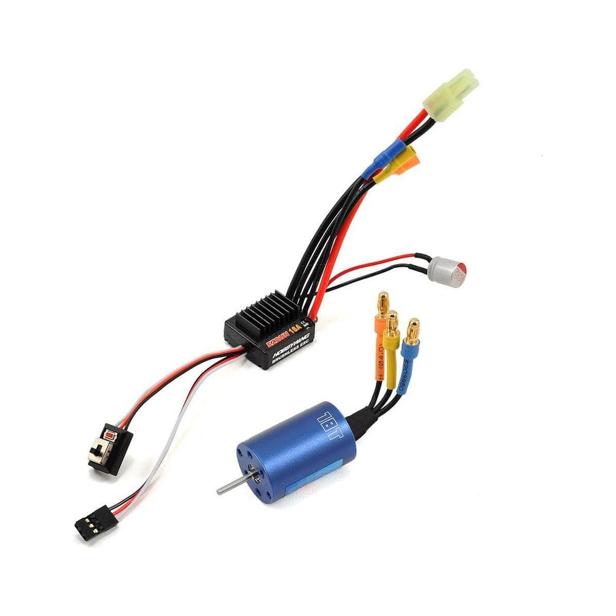 HWA81030010, Hobbywing EZRun 18A Sensorless Brushless ESC/Motor Combo (18.0T/5200kV) w/Program Box、mySite、merchandisen