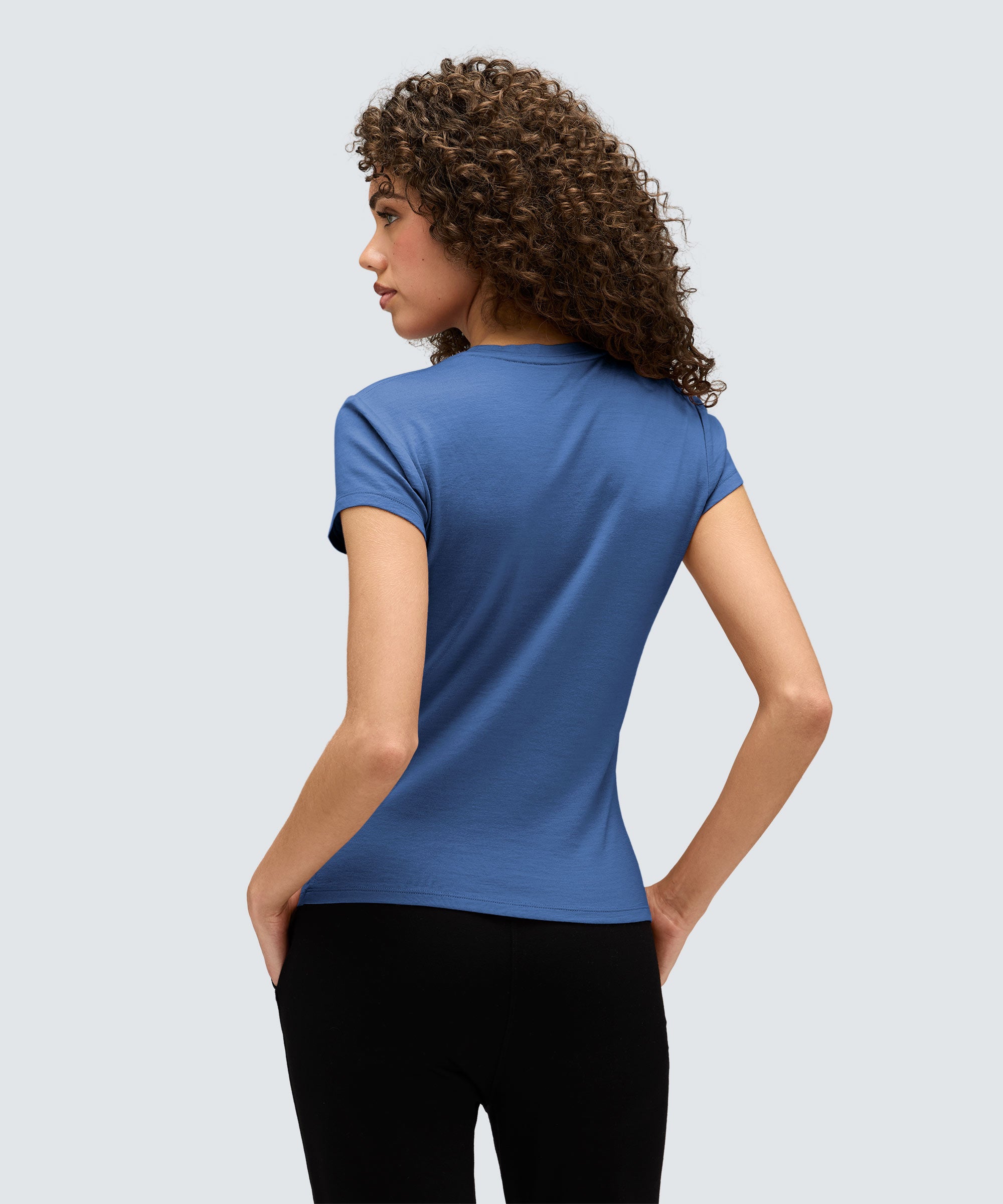 Women's Slim Merino Crew Neck T-Shirt、mySite、noshort
