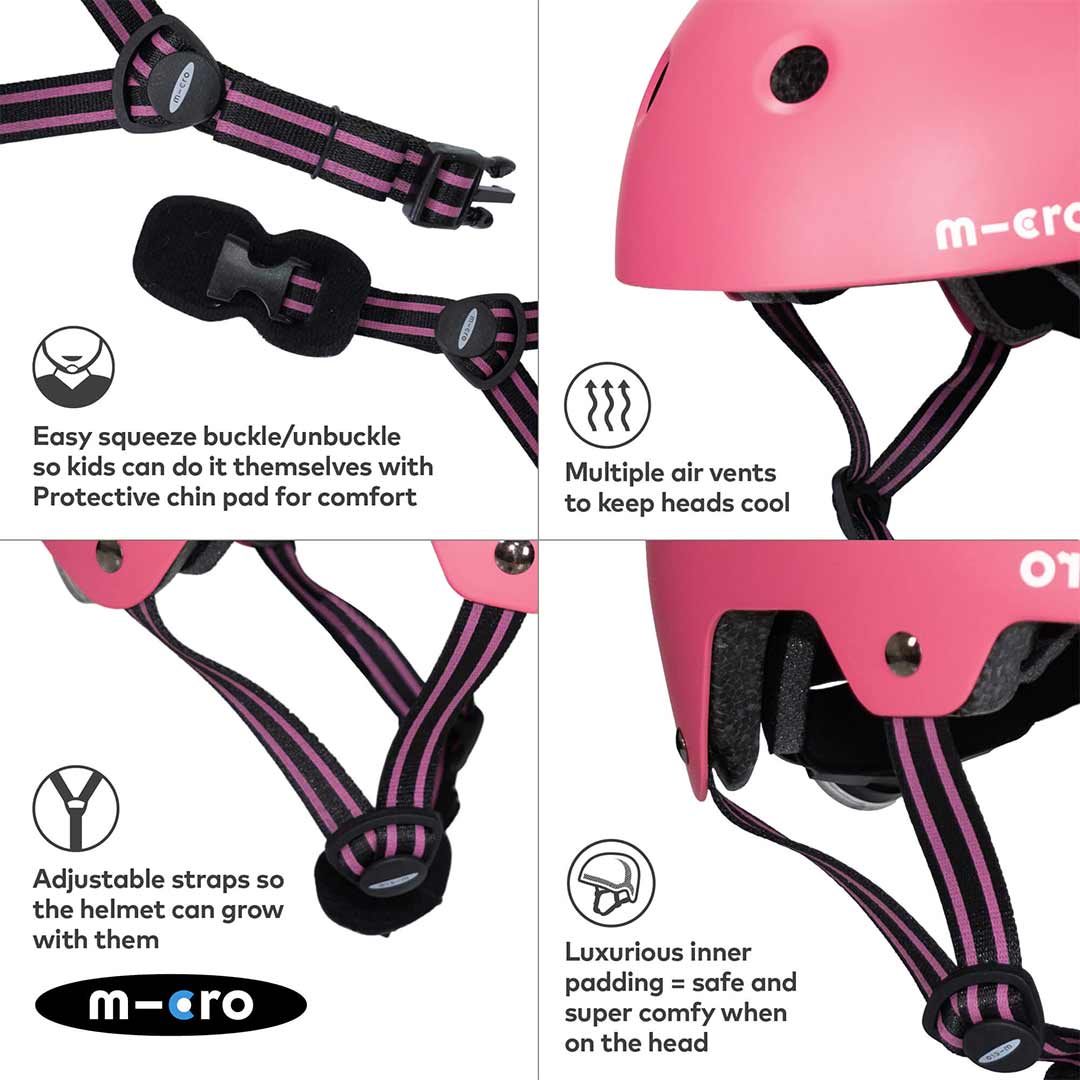  Micro Scooters Eco Matt Helmet - Pink、mySite、merchandisen