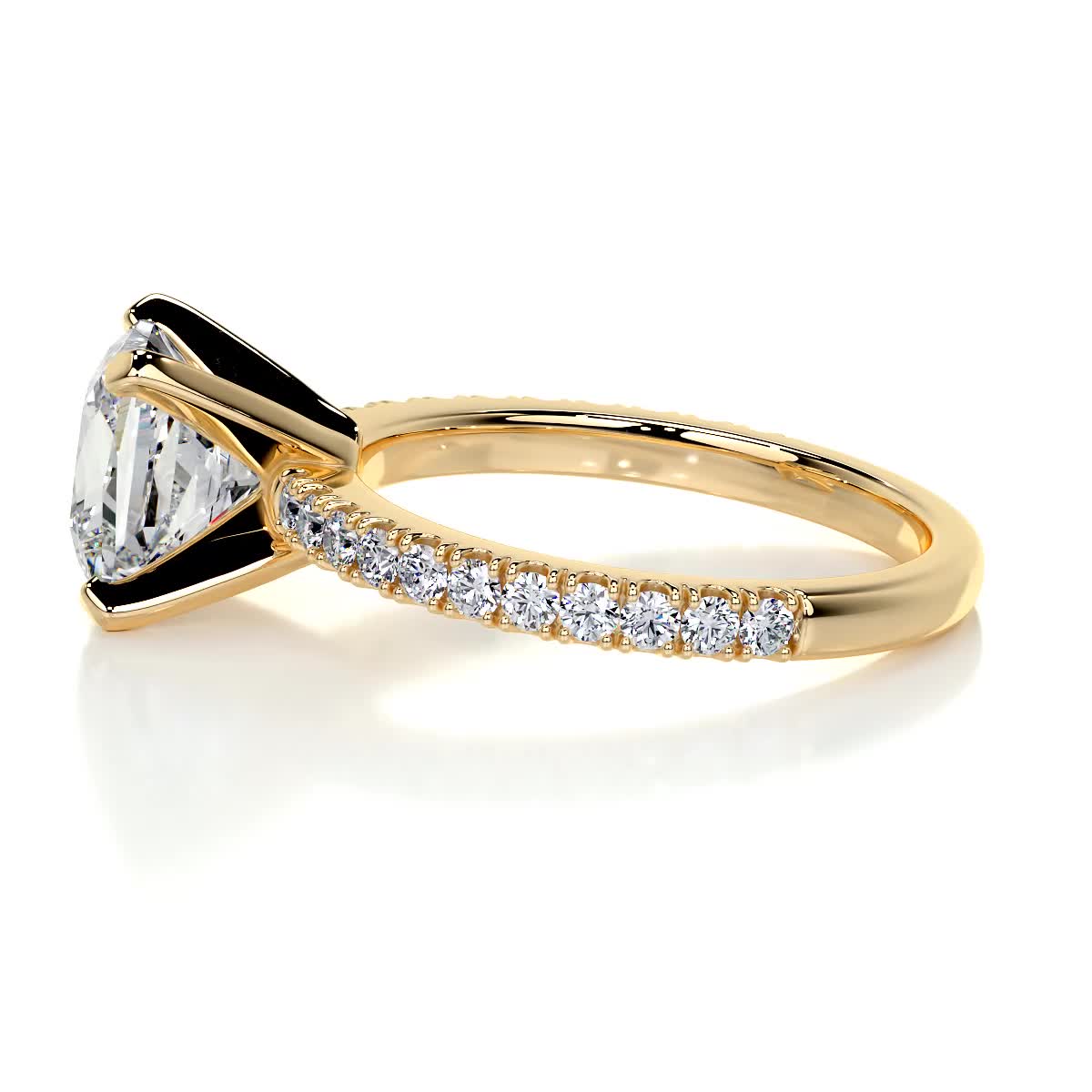 Stephanie Diamond Engagement Ring -18K Yellow Gold、mySite、hinf8tx79