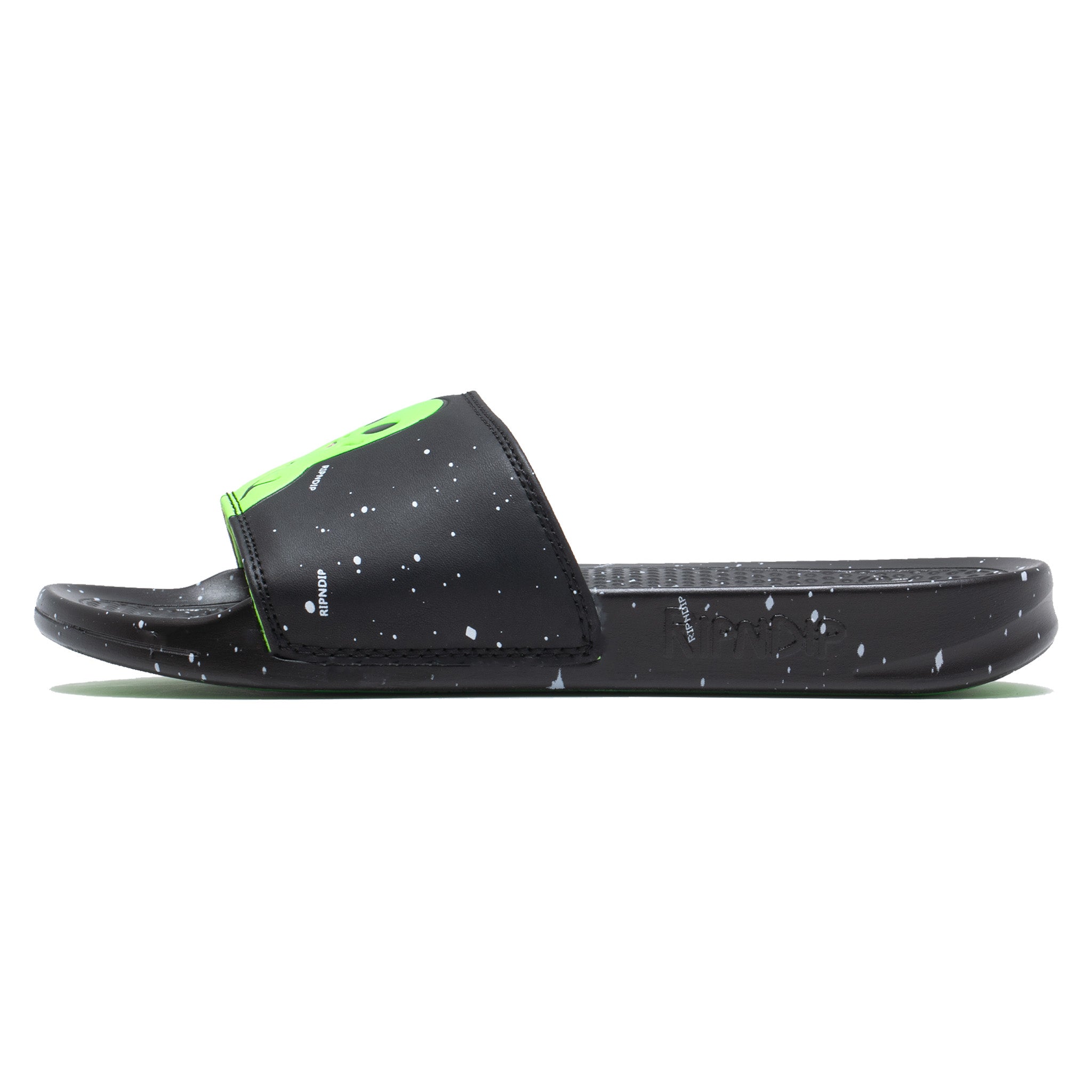  We Out Here Slides (Black/Neon Green)、mySite、merchandisen