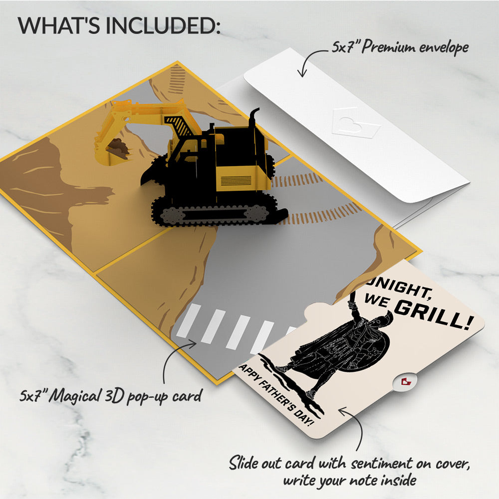 Excavator Father's Day Pop-Up Card and Spartan Grilling Sentiment Set、mySite、solidvoid