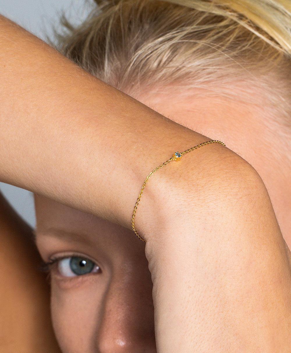 Rosa Bracelet Blue 18ct Gold Plated、mySite、botmansion