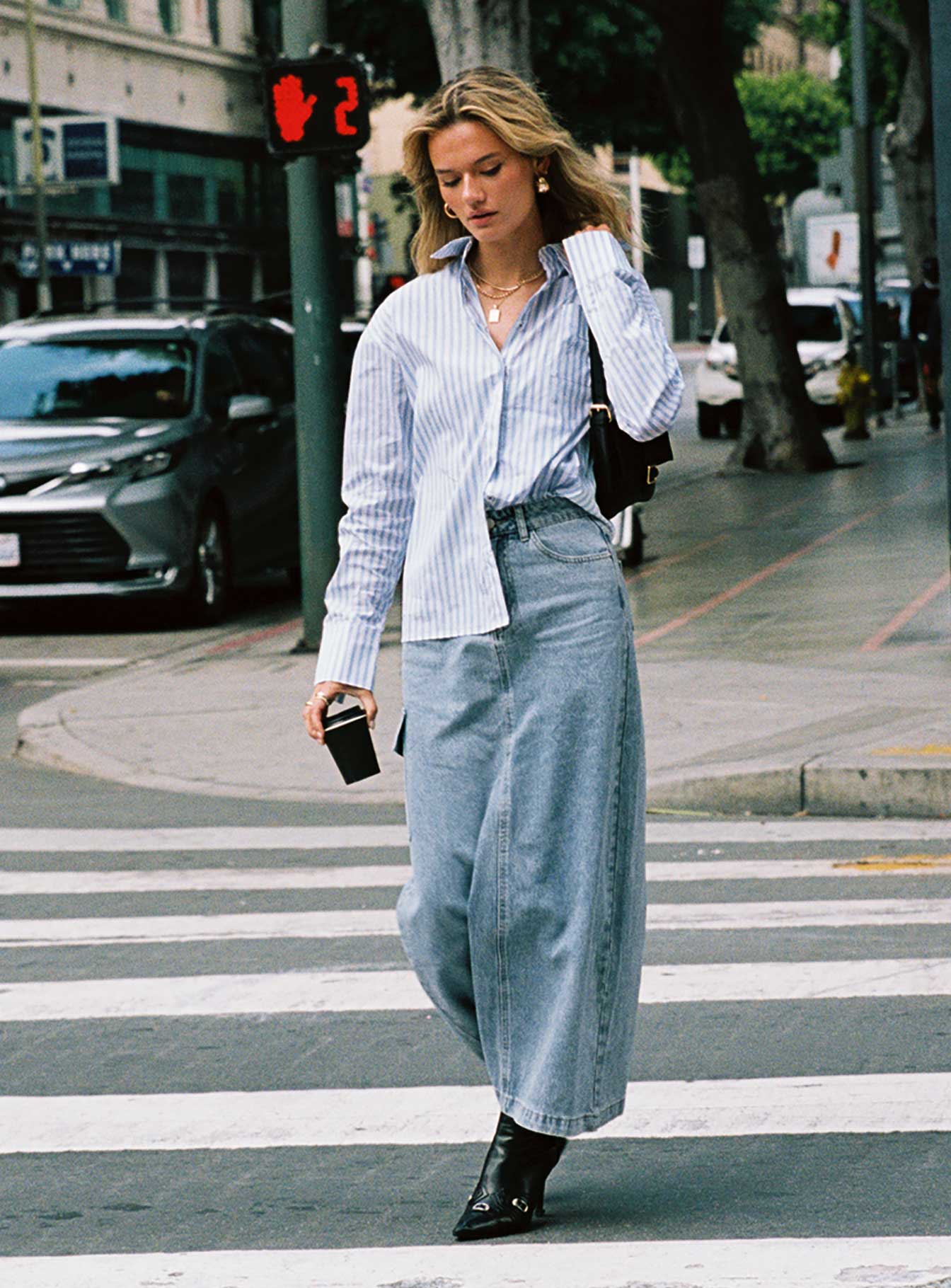 McGuane Denim Midi Skirt Petite、mySite、solidvoid