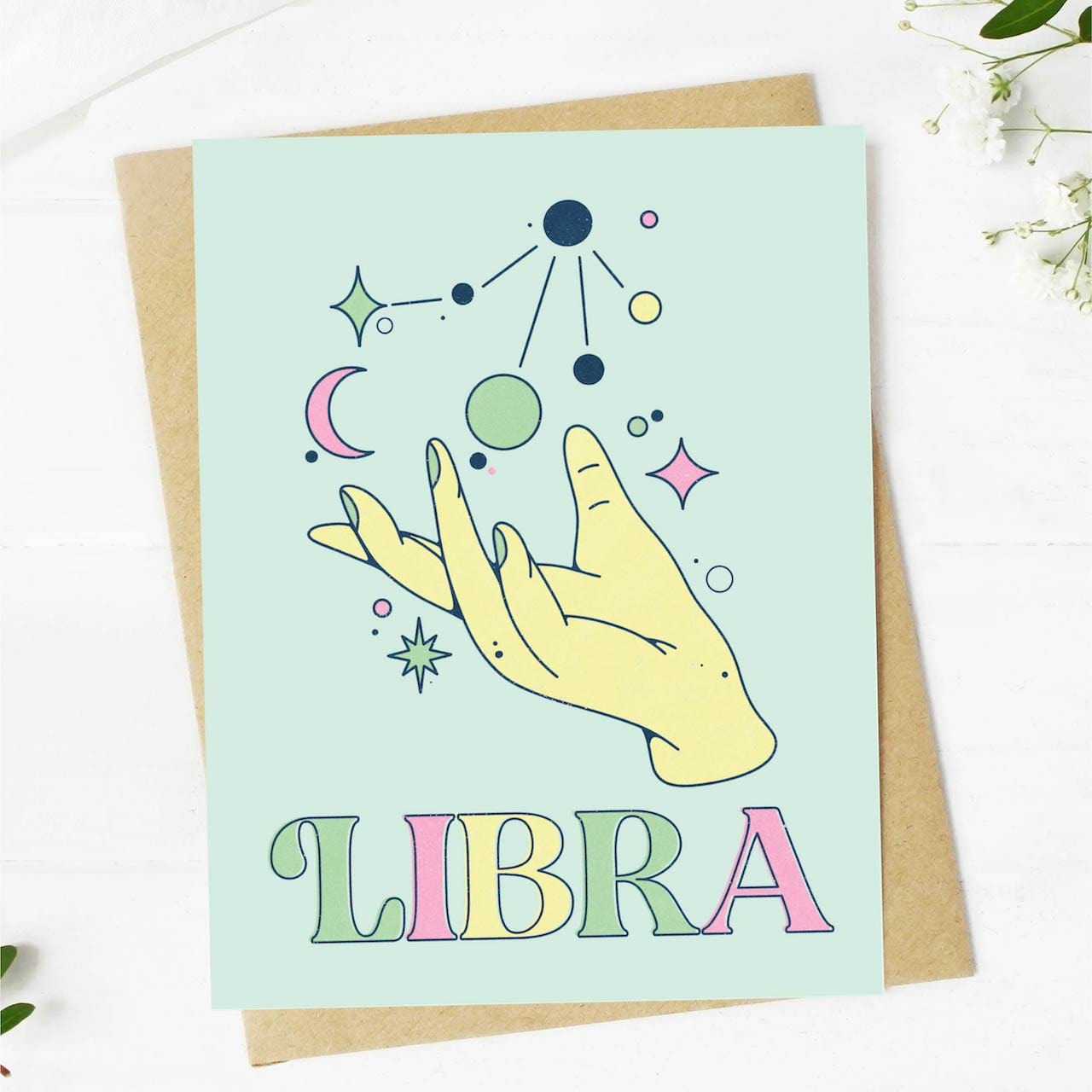  Libra Zodiac Greeting Card、mySite、elrpsem3k
