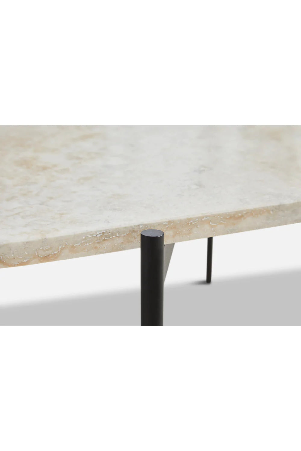 Travertine Organic Occasional Table L | WOUD La Terra、mySite、neckold