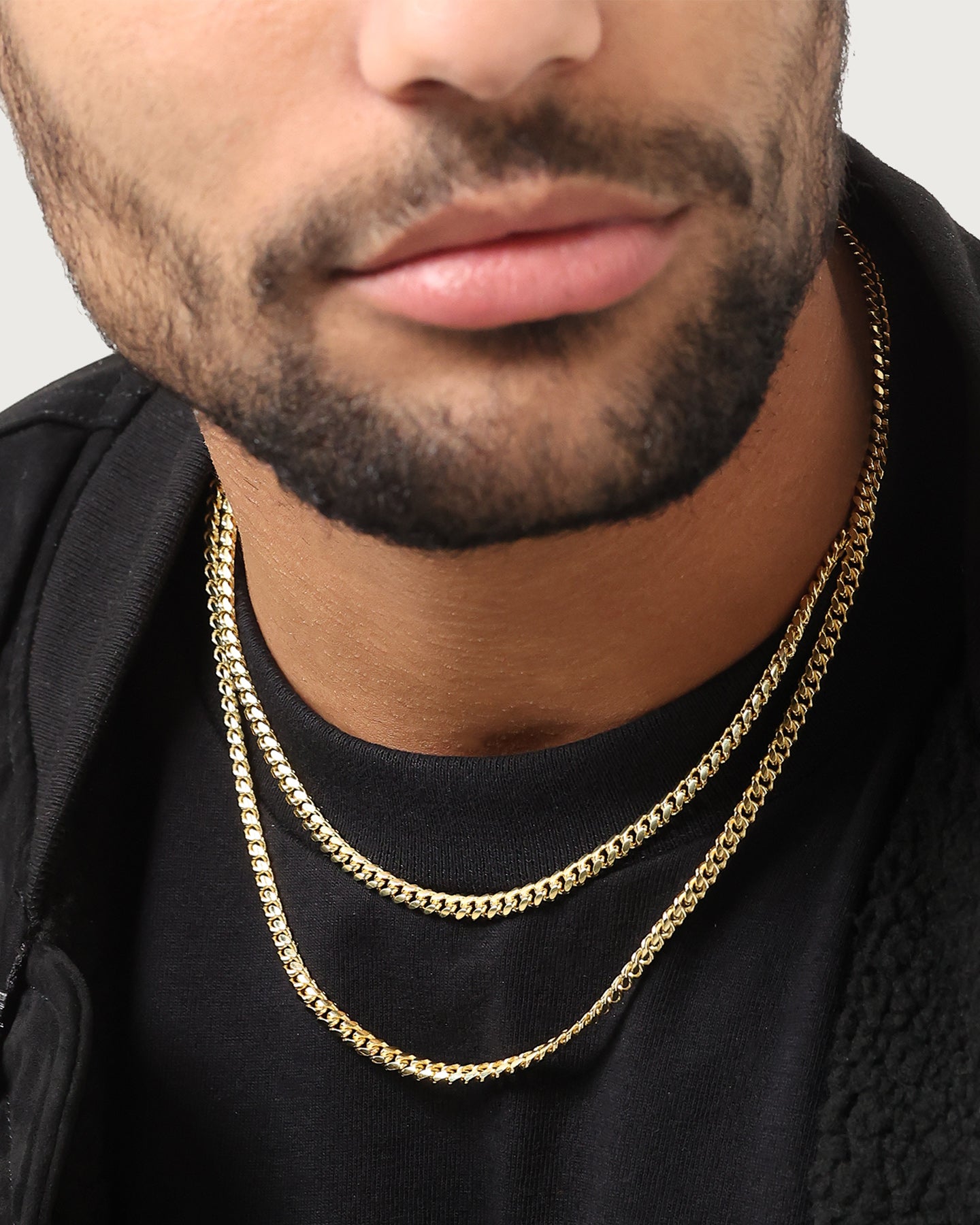 House Of Auric 5mm Cuban Chain Set 18K Gold Vermeil、mySite、zt4zffjzw