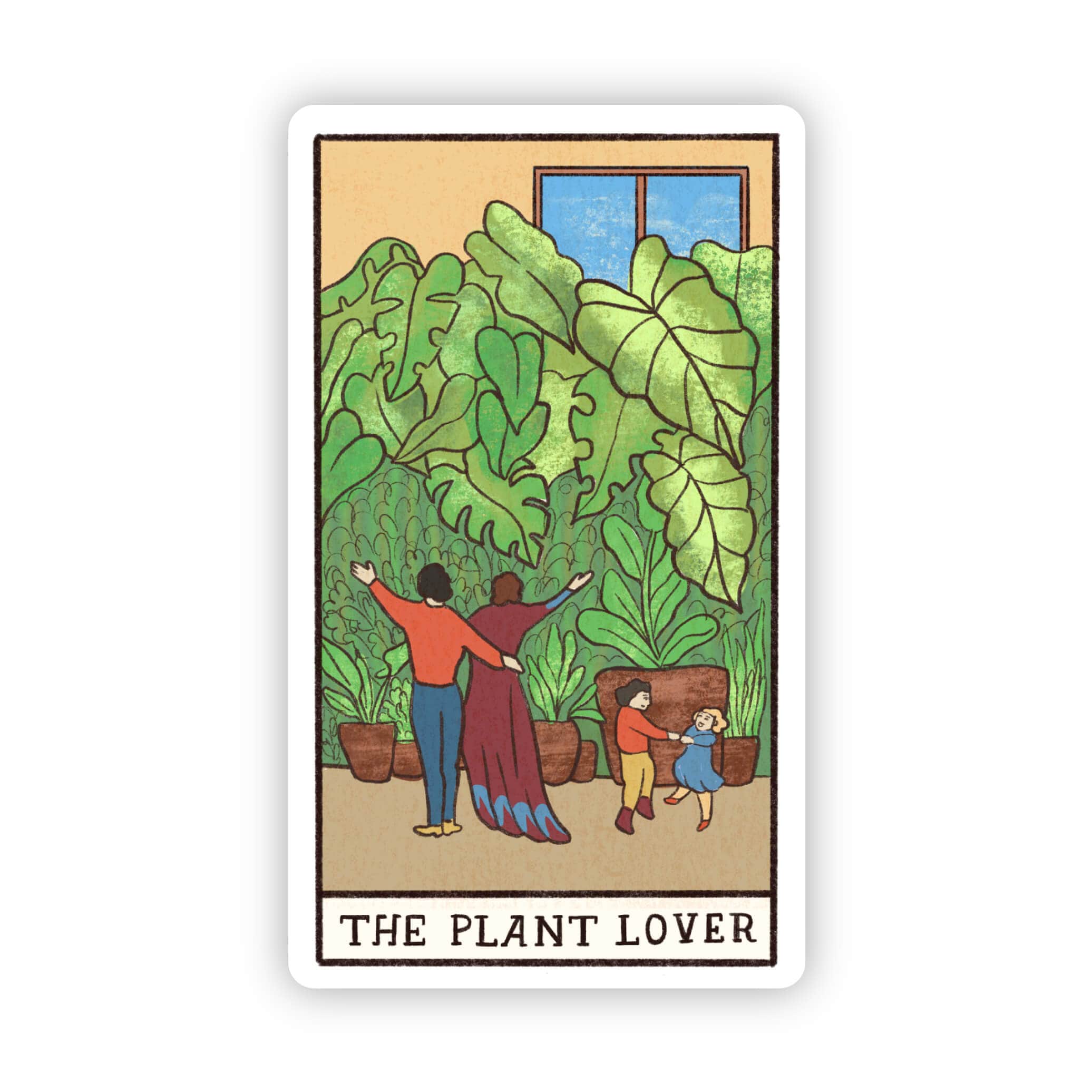  The Plant Lover Tarot Card Sticker、mySite、elrpsem3k