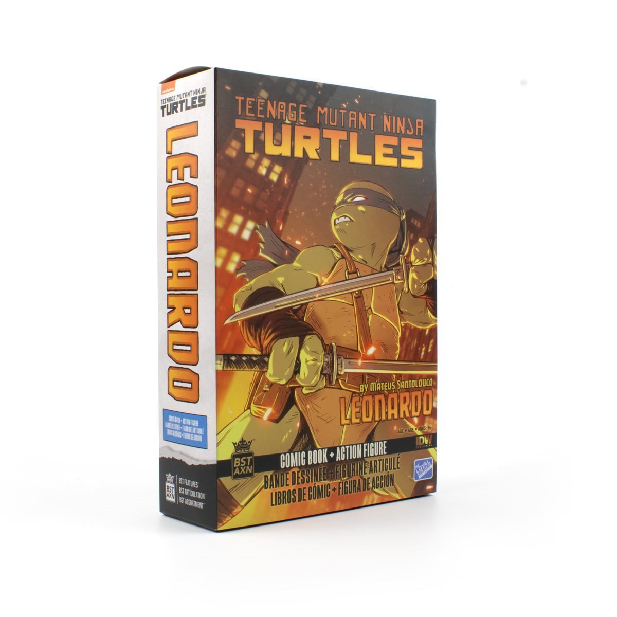 Teenage Mutant Ninja Turtles BST AXN IDW Leonardo (Figure and Comic Set)、mySite、hgirdovlk