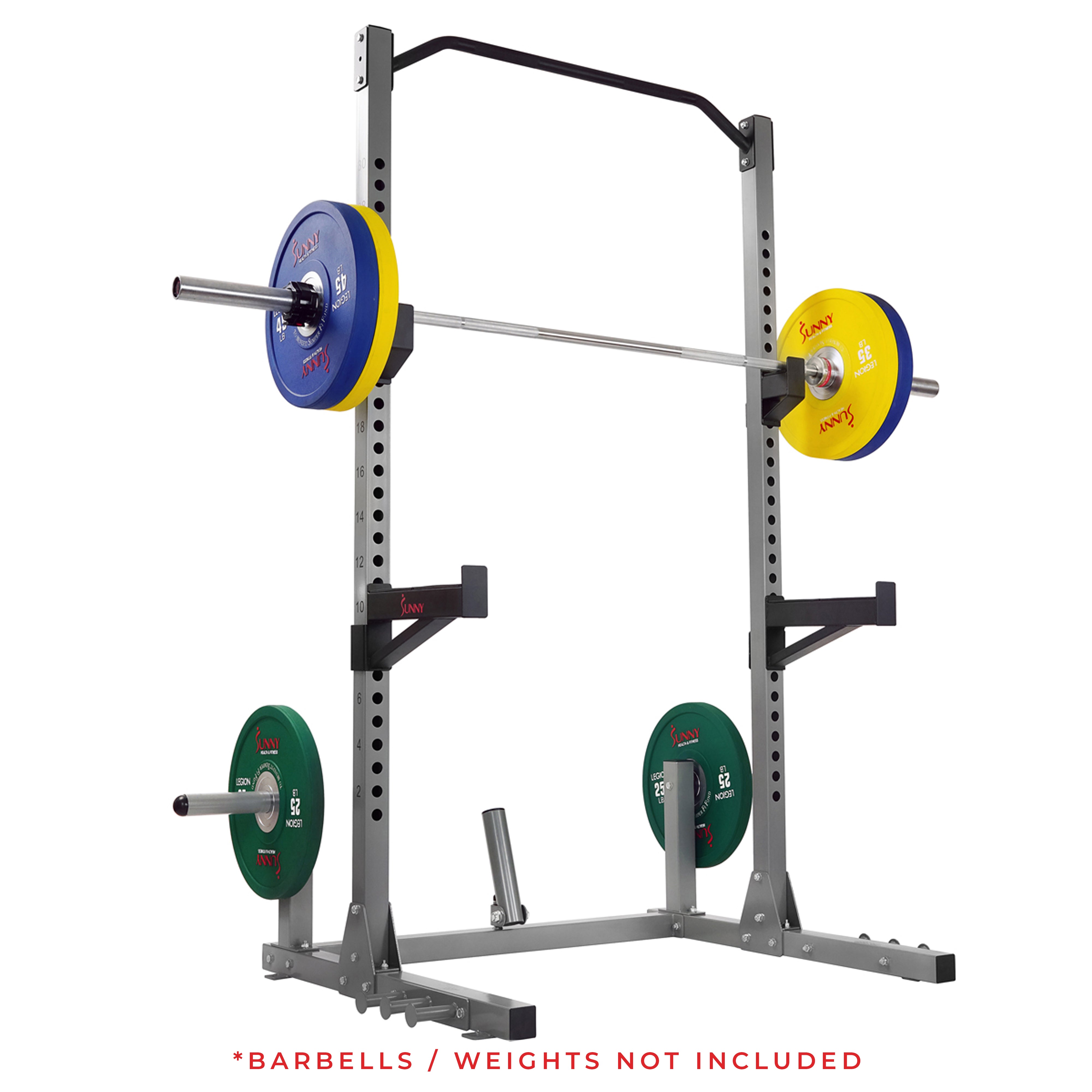  Power Squat Rack w/ Attachments & High Weight Capacity, Olympic Weight Plate Storage, & Swivel Landmine、mySite、ghnorth