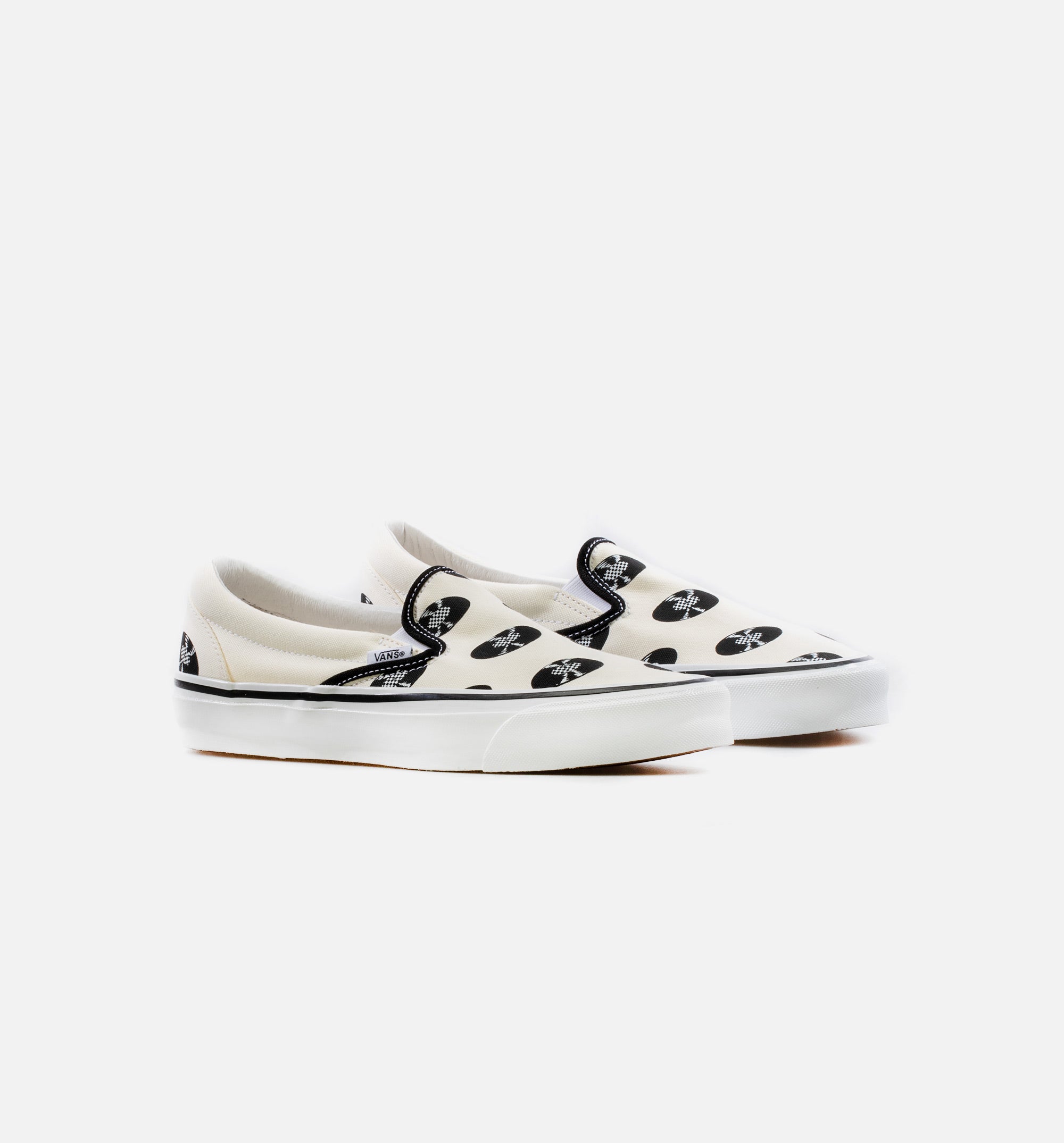 Vault X Wacko Maria OG Classic Slip On LX Mens Lifestyle Shoe - White/Black、mySite、dreamappss
