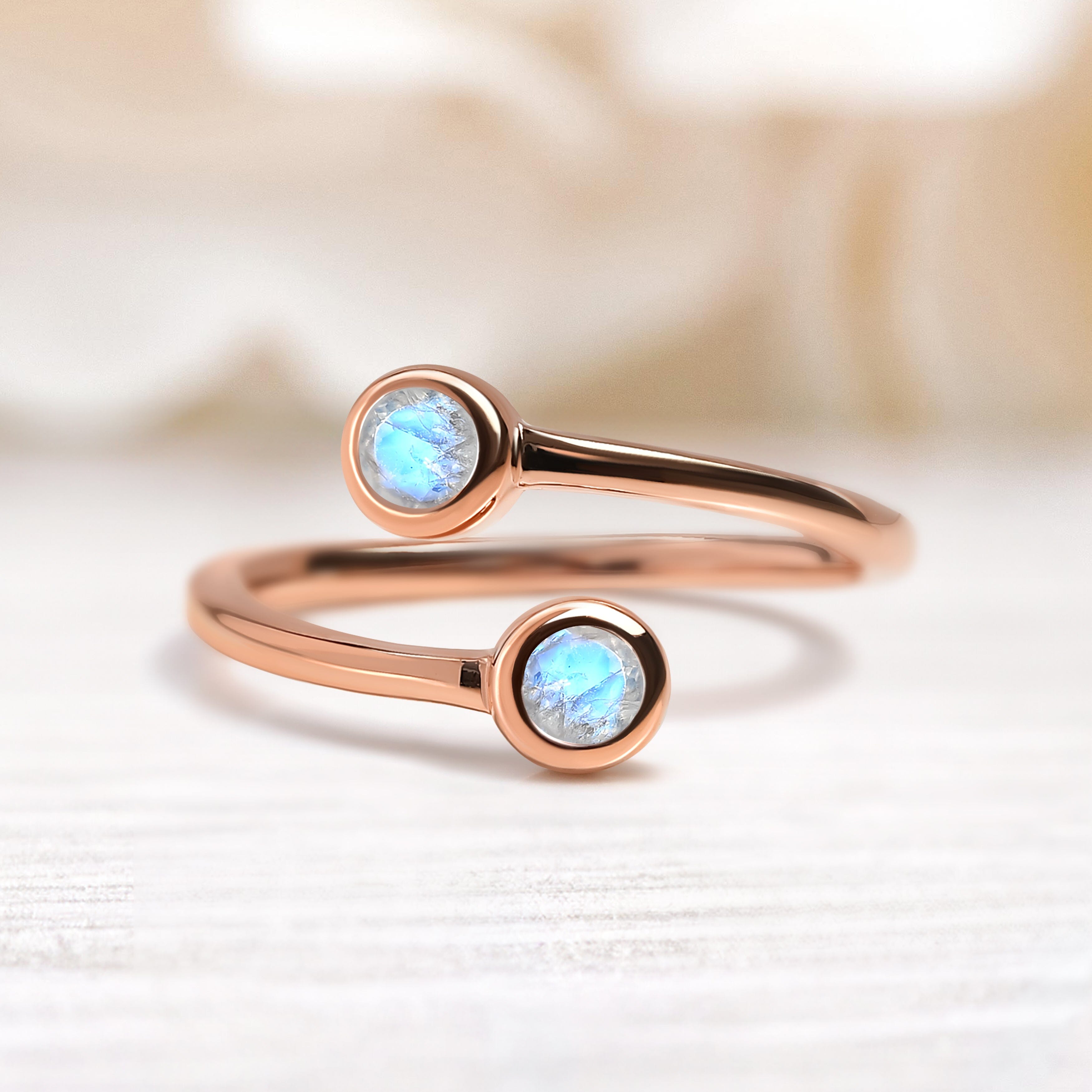 Adjustable Moonstone Ring - Evolve、mySite、hinf8tx79