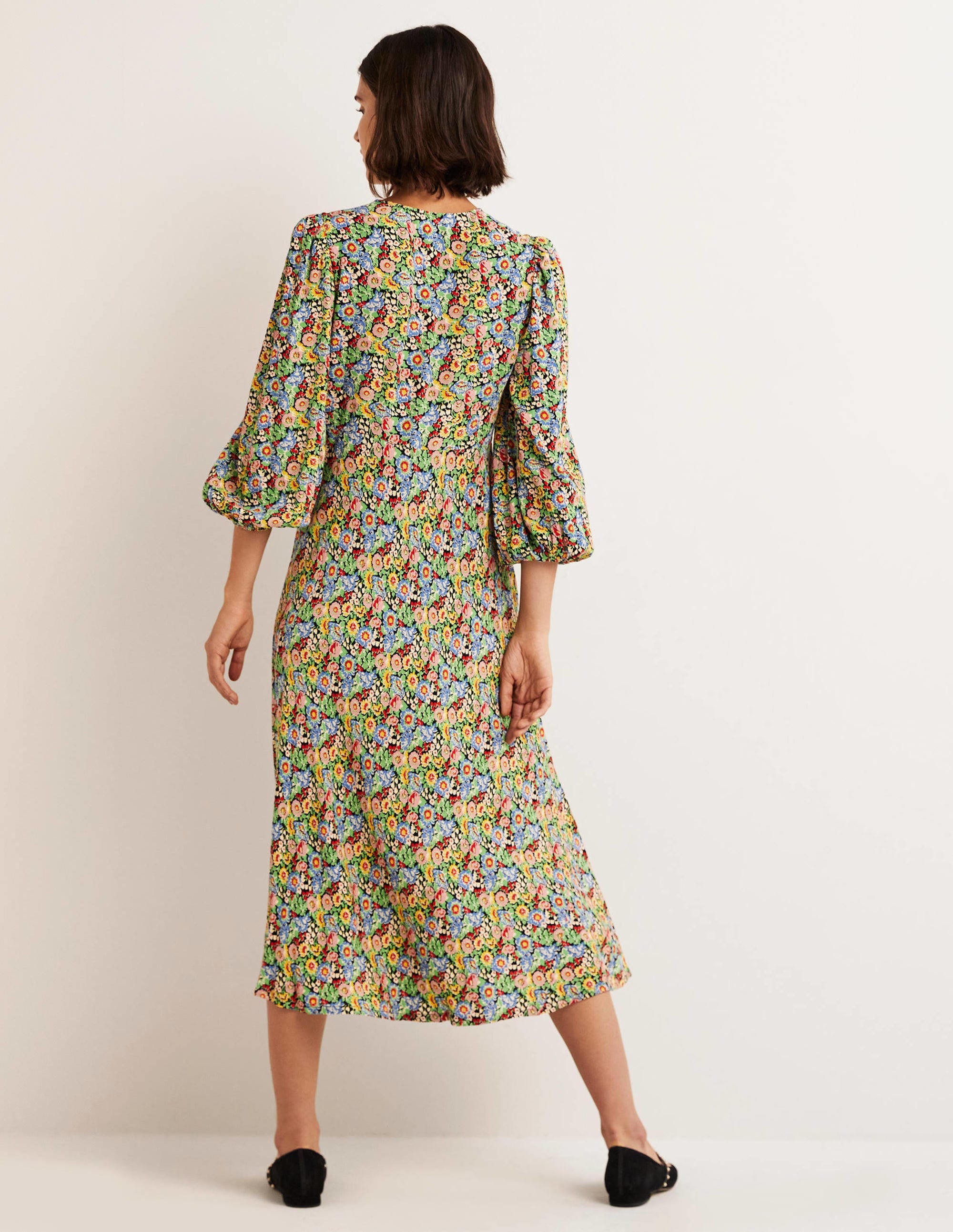  Empire Midi Tea Dress-Multi, Flora Illusion、mySite、ashleygrahame