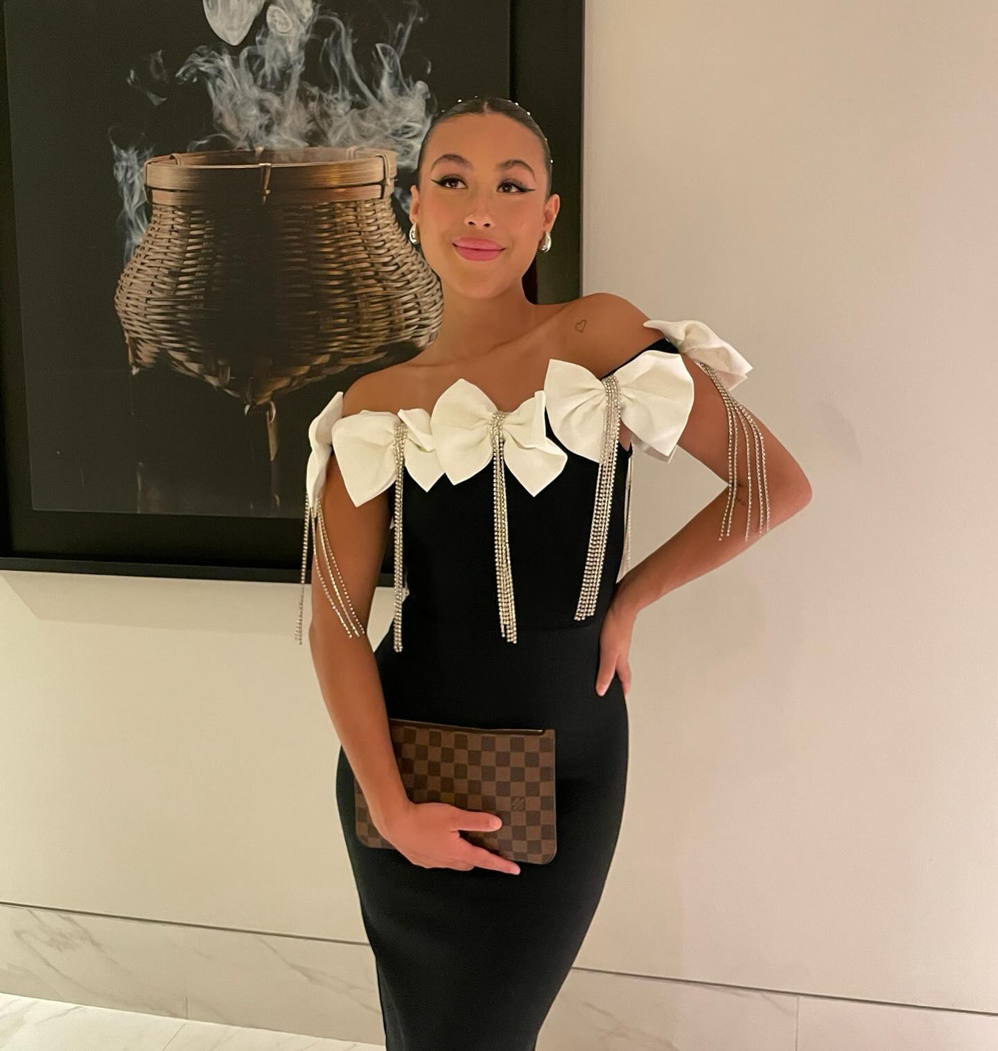  Frances Bow Dress (White/Black)、mySite、merchandisen