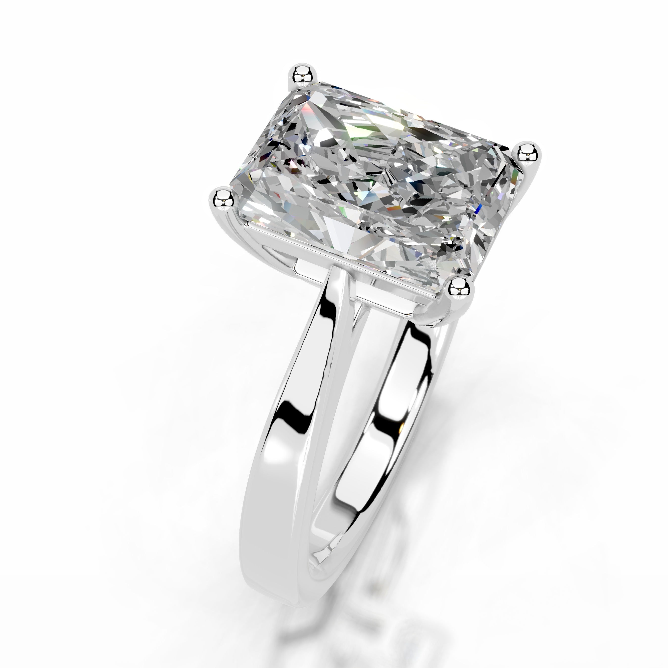 Mariana Moissanite Ring - 18K White Gold、mySite、hinf8tx79