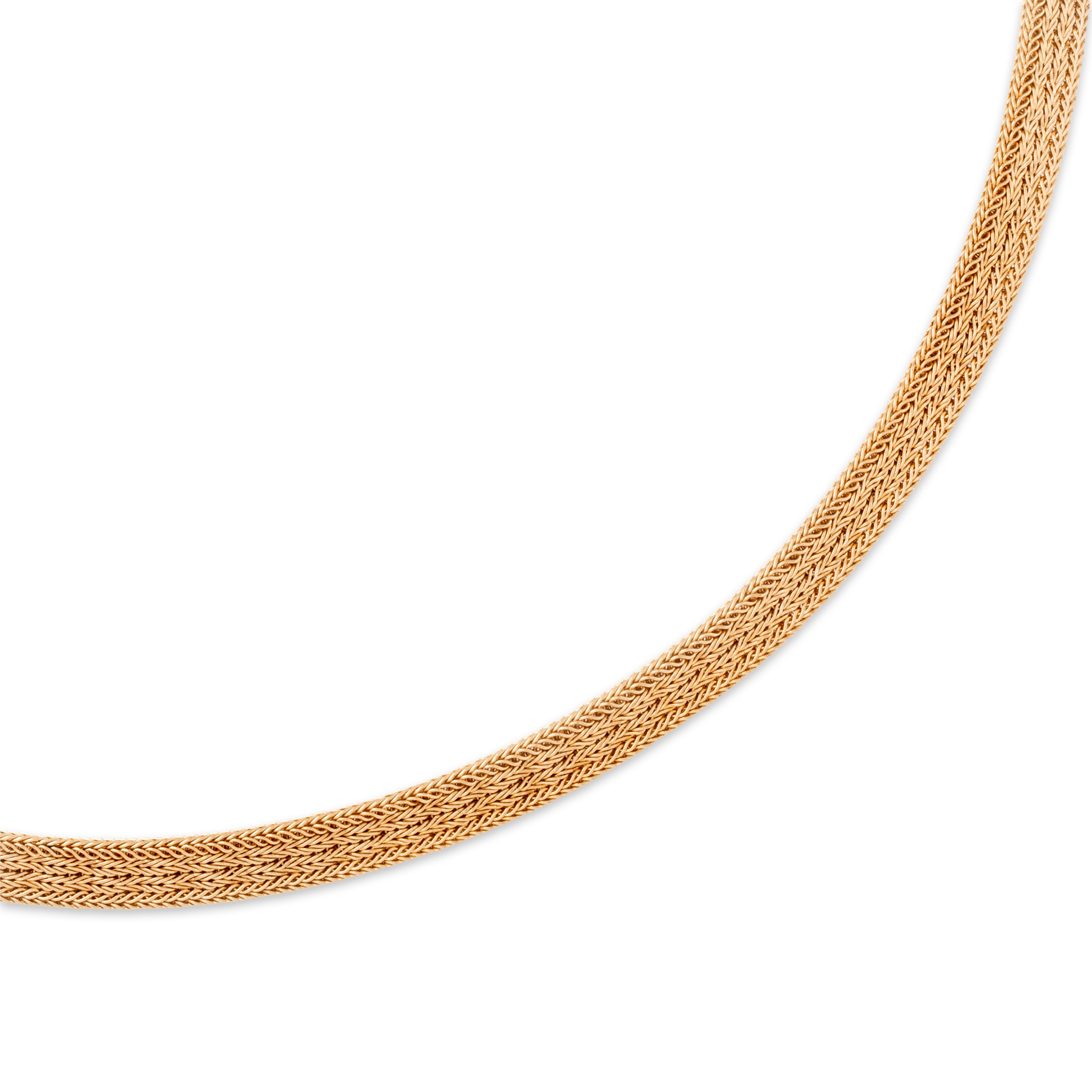 Vintage 14k Yellow Gold Unique Patterned Chain Statement Necklace 15、mySite、hinf8tx79