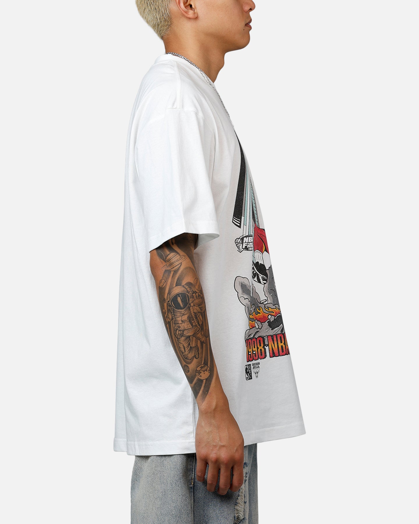 Mitchell & Ness Chicago Bulls Board Beaker T-Shirt Vintage White、mySite、zt4zffjzw