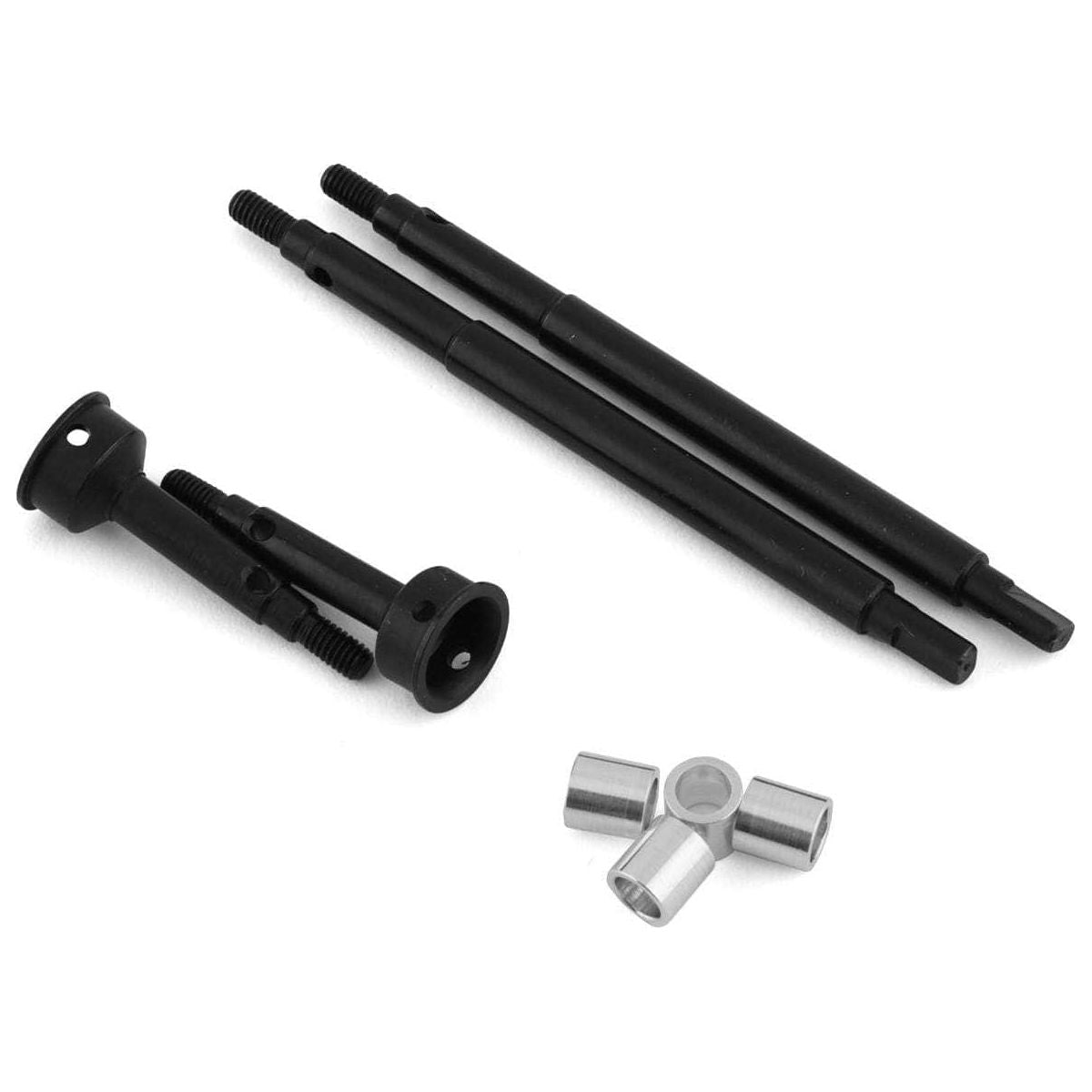  HRASTRXM39W05, Hot Racing Traxxas TRX-4M +5mm Front & Rear Hardened Steel Drive Axles、mySite、merchandisen