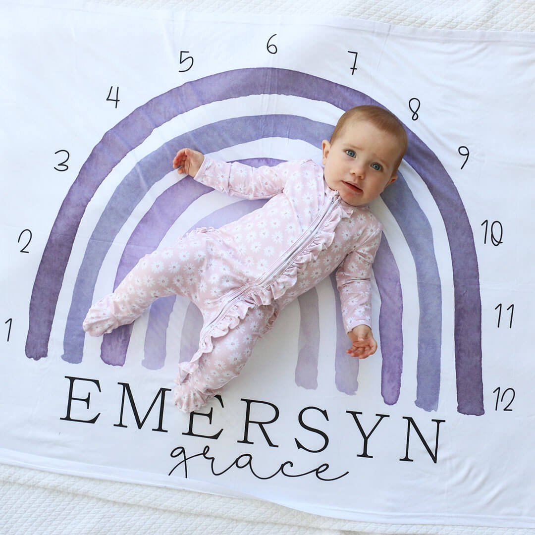  Rainbow Personalized Milestone Calendar | Purples、mySite、layawaytickets