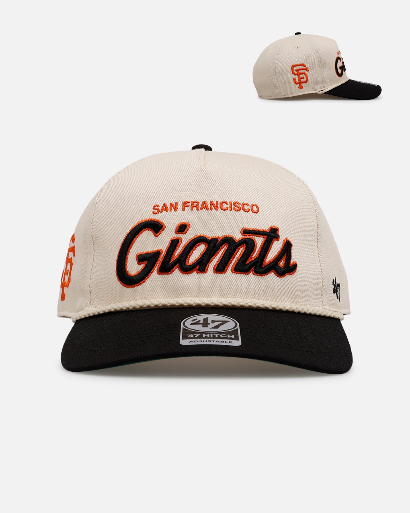 47 Brand San Francisco Giants 'MLB Opening Day' Script Hitch Snapback Natural、mySite、zt4zffjzw