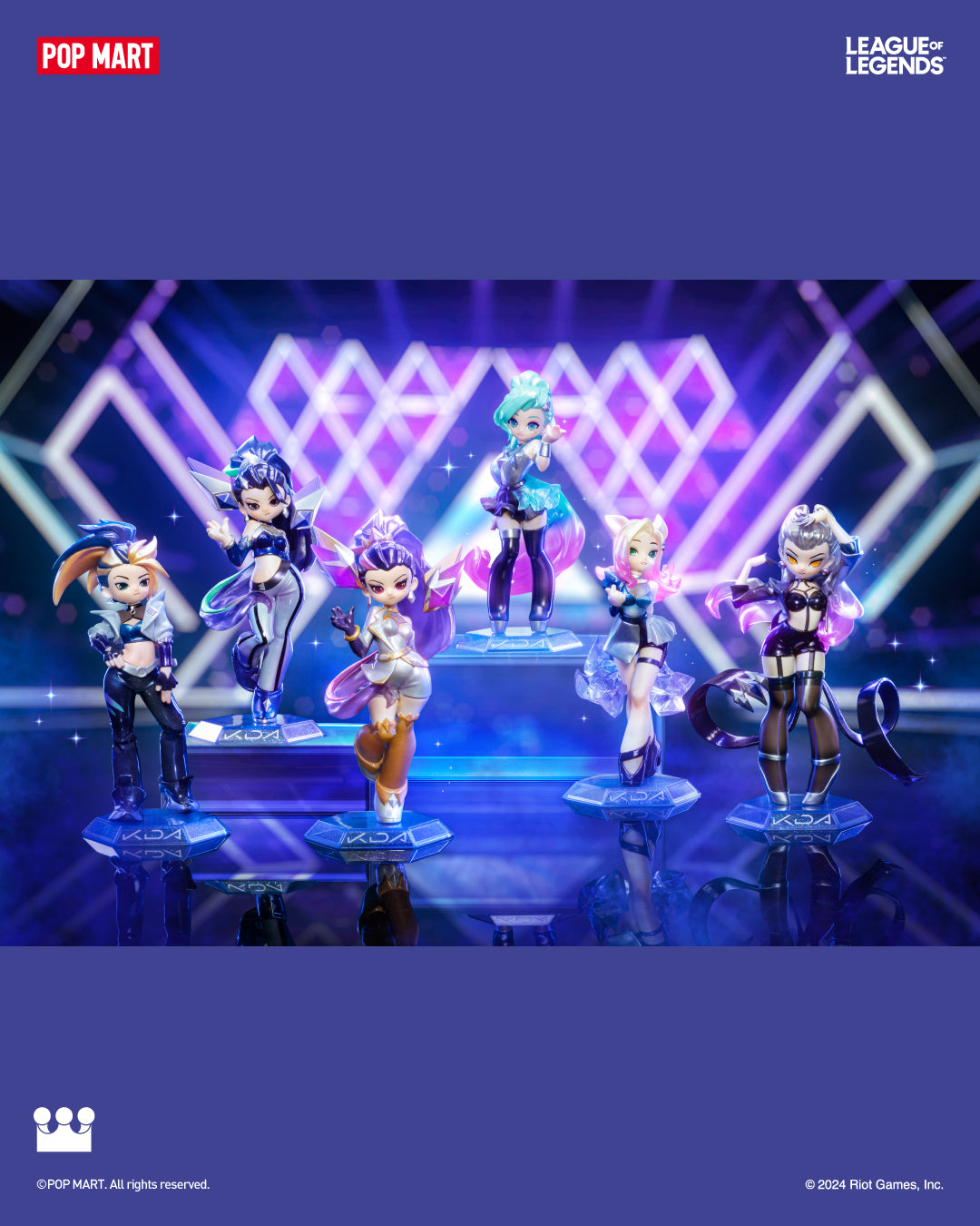  POP MART League of Legends K/DA ALL OUT Series Figures、mySite、greenlandpopulation