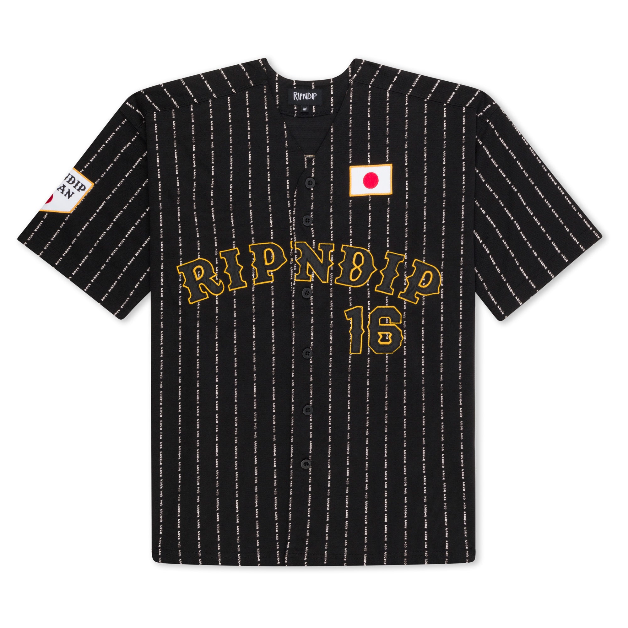  Ripndip JPN Baseball Jersey (Black)、mySite、merchandisen