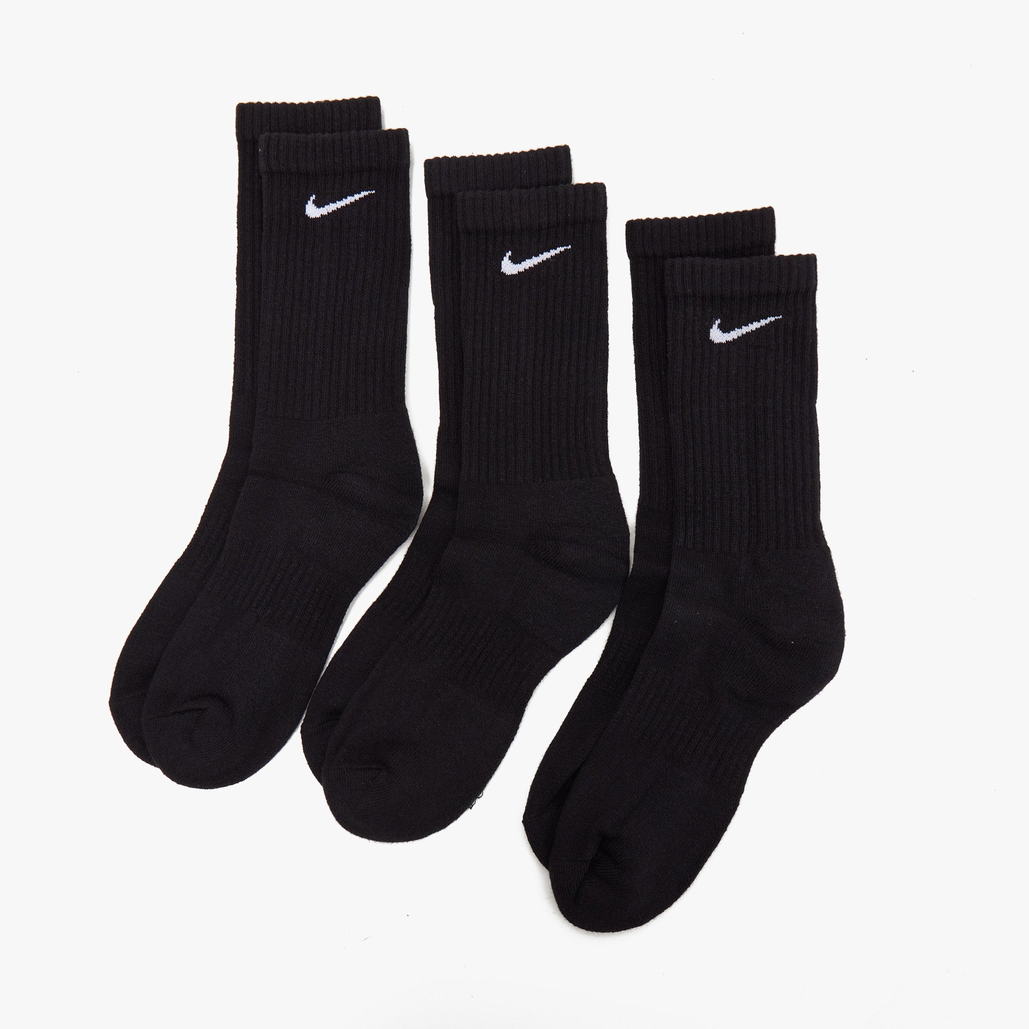 Nike Everyday Cushioned Training Crew Socks - 3 Pack Black / White、mySite、merchandisen