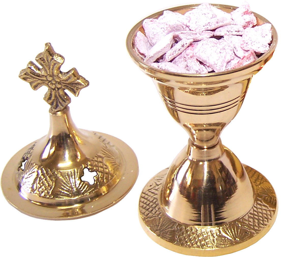 Holy Land Market Heavy Brass Incense Burner (4.8 Inches) - Small with Incense Set or kit、mySite、topwebapps