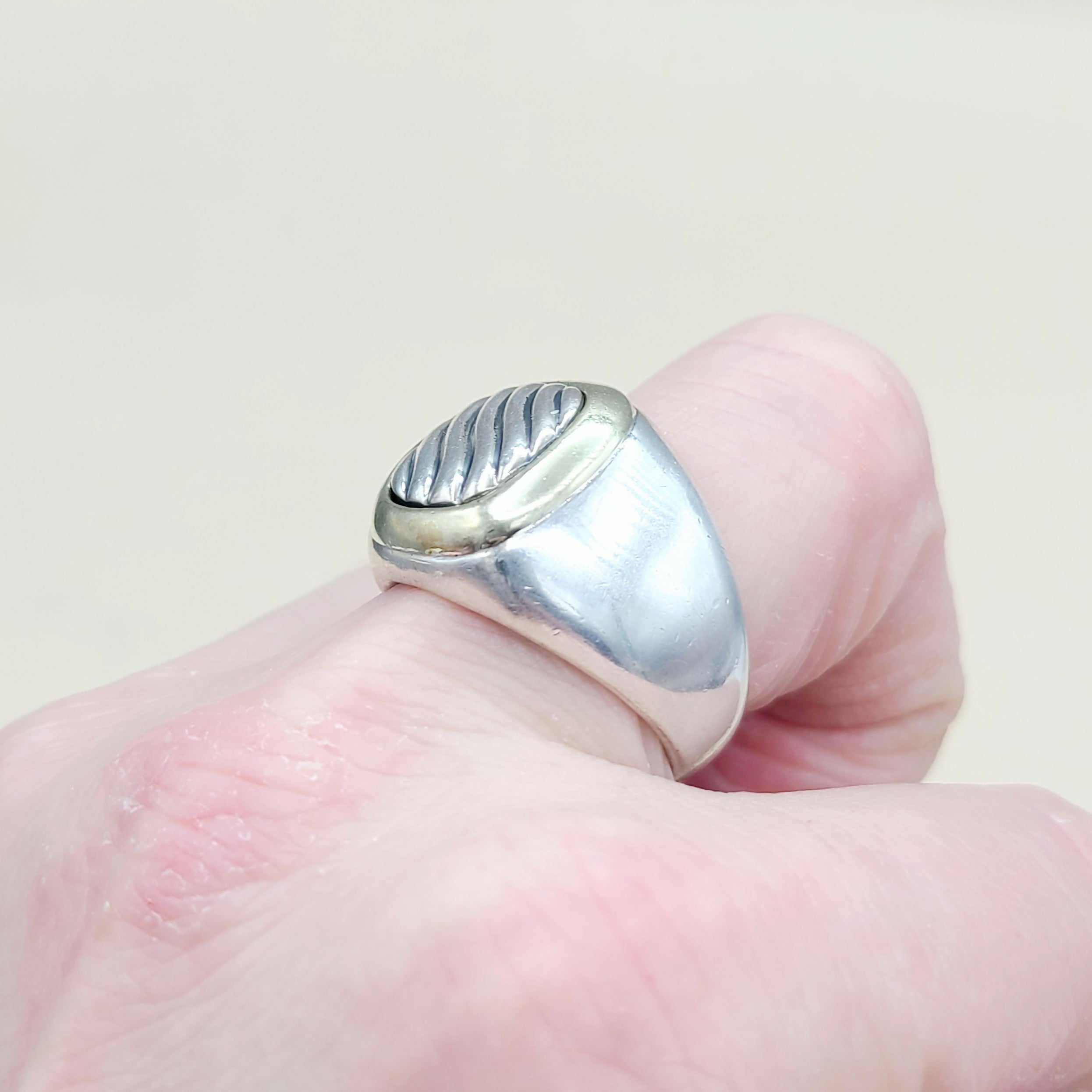 David Yurman Thoroughbred Signet Ring With Gold、mySite、hinf8tx79