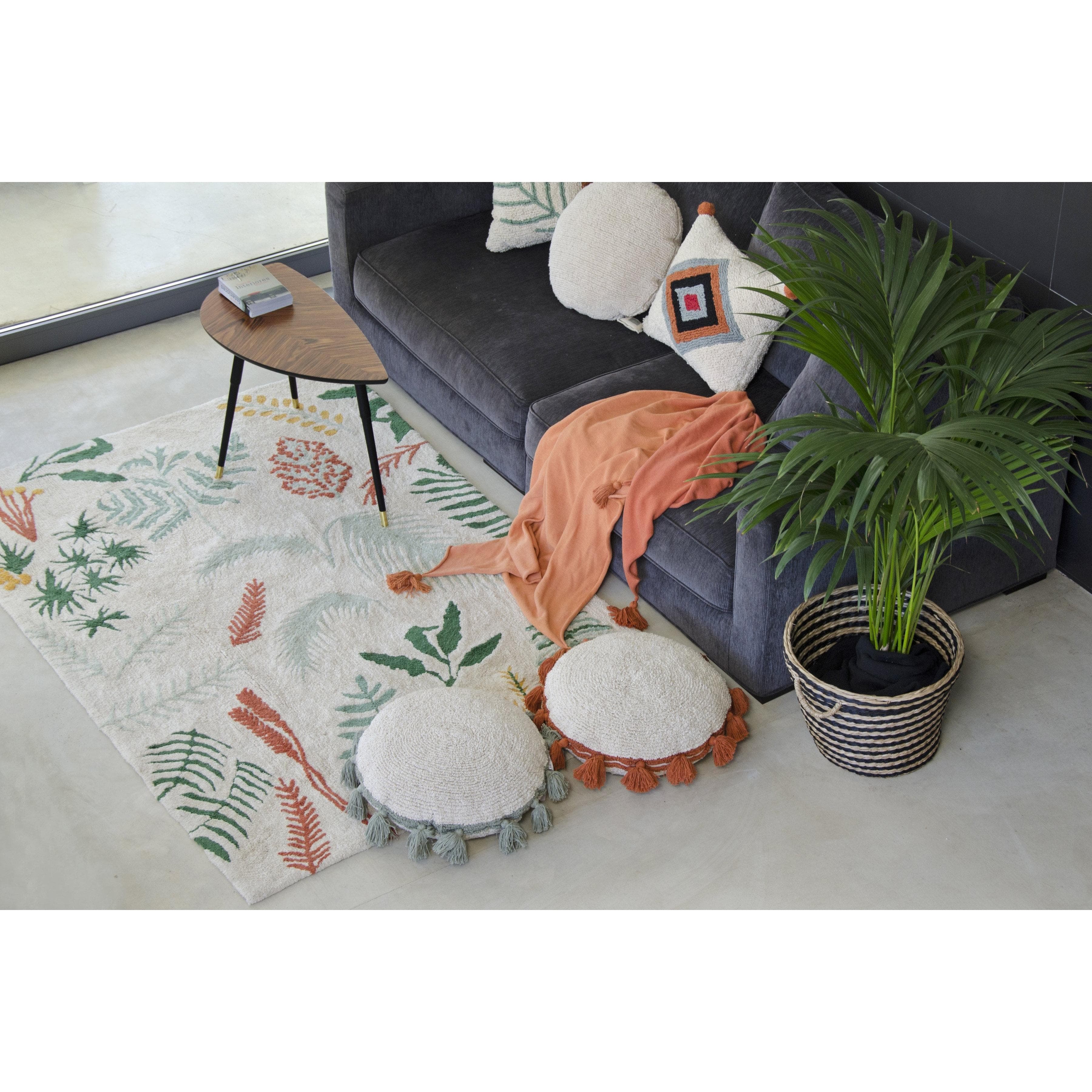 Botanic Plants Machine Washable Area Rug、mySite、gigharbornorthrealestate