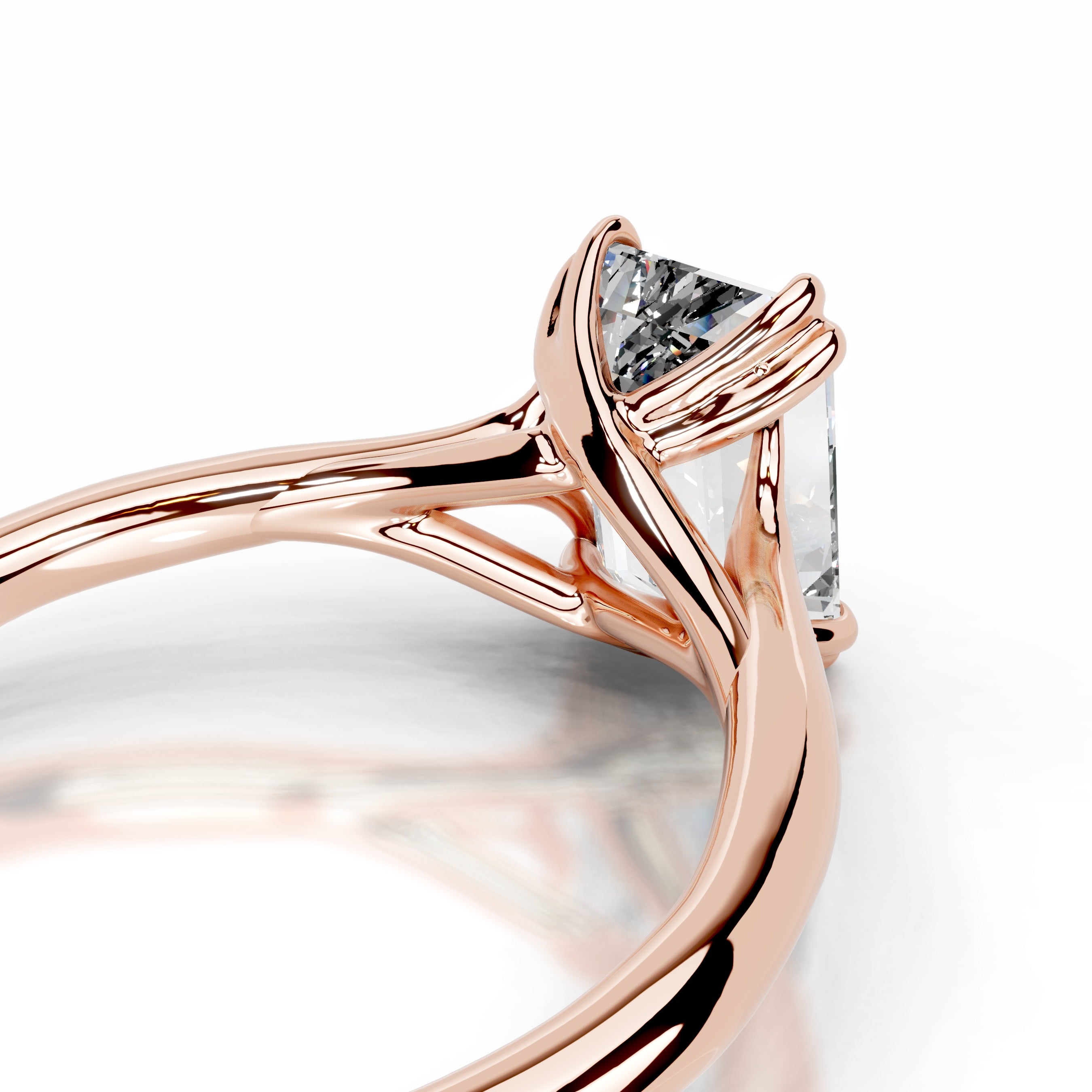 Moriah Lab Grown Diamond Ring - 14K Rose Gold、mySite、hinf8tx79