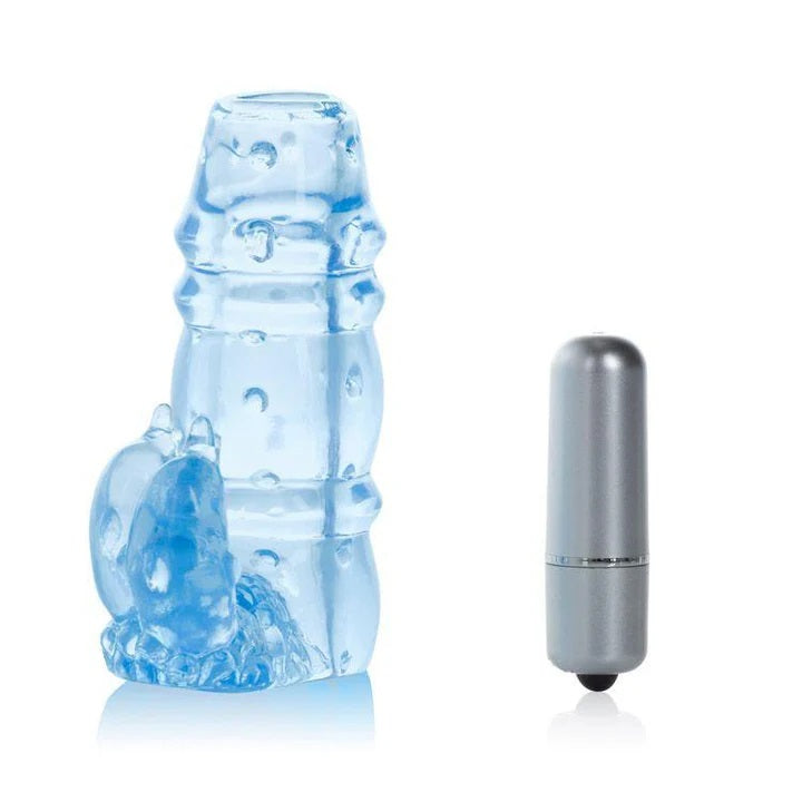 Calexotics 3 Way Double Dolphin Vibrating Penis Sleeve | 3 Speeds | Waterproof、mySite、bottomscart