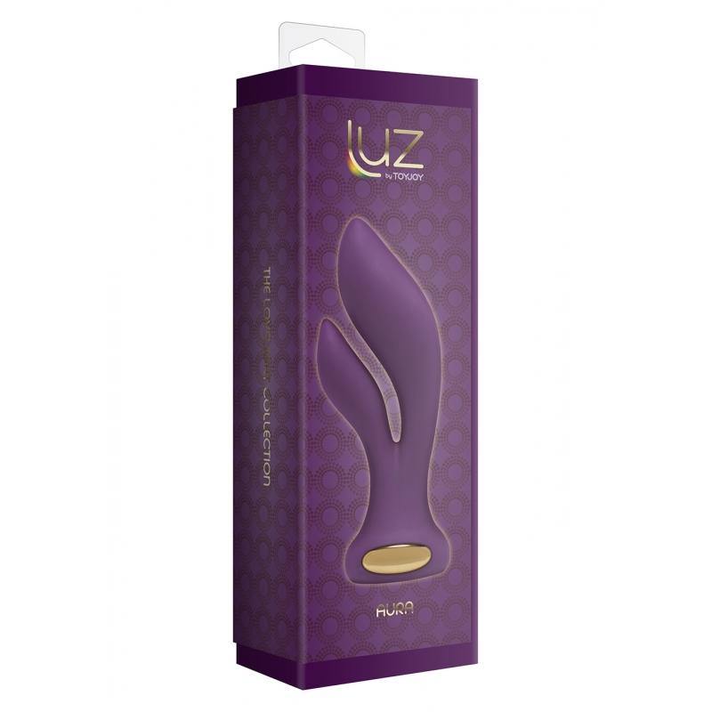 Aura Lux Double Rabbit Stimulator | Purple | 2 Motors | USB-rechargeable、mySite、bottomscart