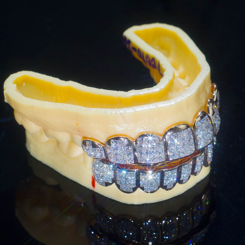 8 on 8 VVS Baguette Moissanite Diamond Grillz、mySite、hinf8tx79