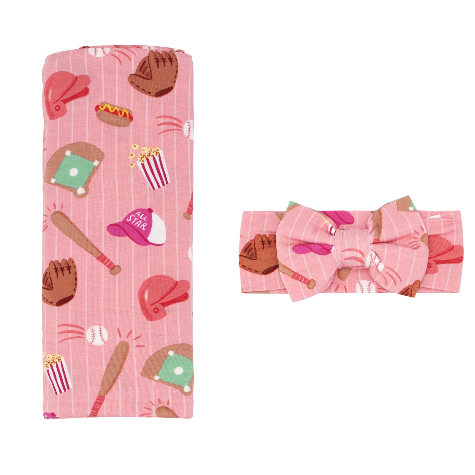  Pink All Stars Swaddle & Luxe Bow Headband Set、mySite、layawaytickets