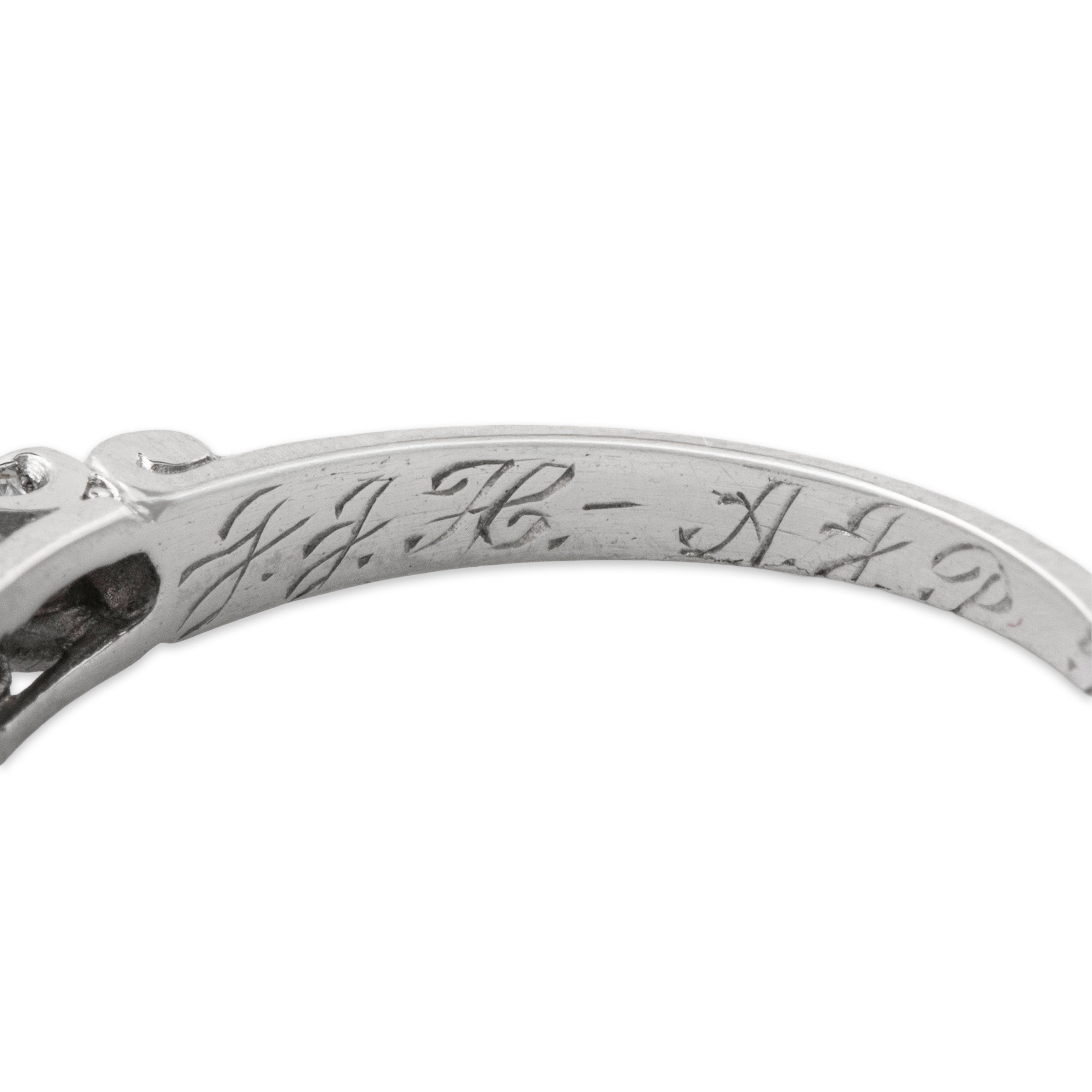 Vintage Platinum .75cttw Old Mine Cut Diamond 5 Stone Engagement Ring 5.50、mySite、hinf8tx79