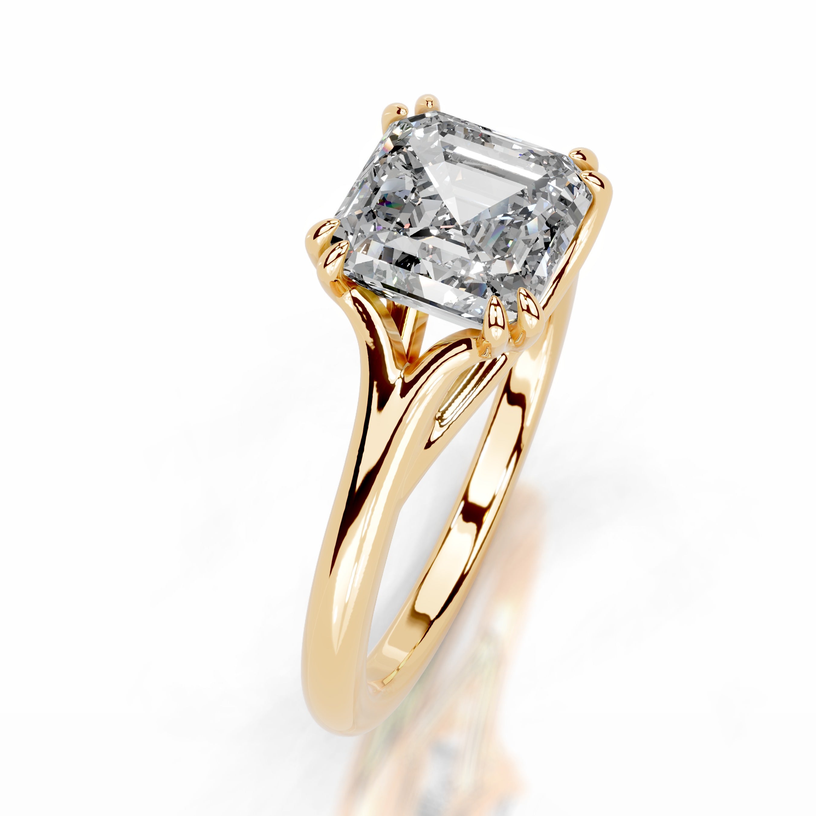 Ellie Lab Grown Diamond Ring - 18K Yellow Gold、mySite、hinf8tx79