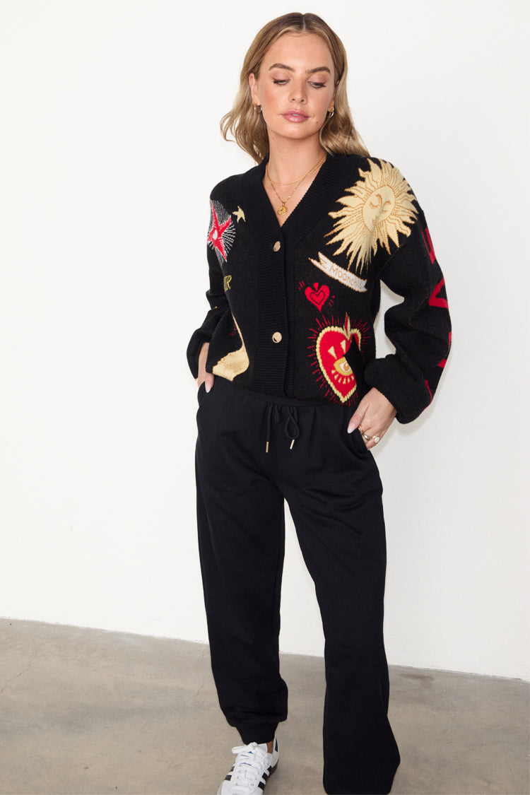 Black Mystical Cardigan、mySite、solidvoid