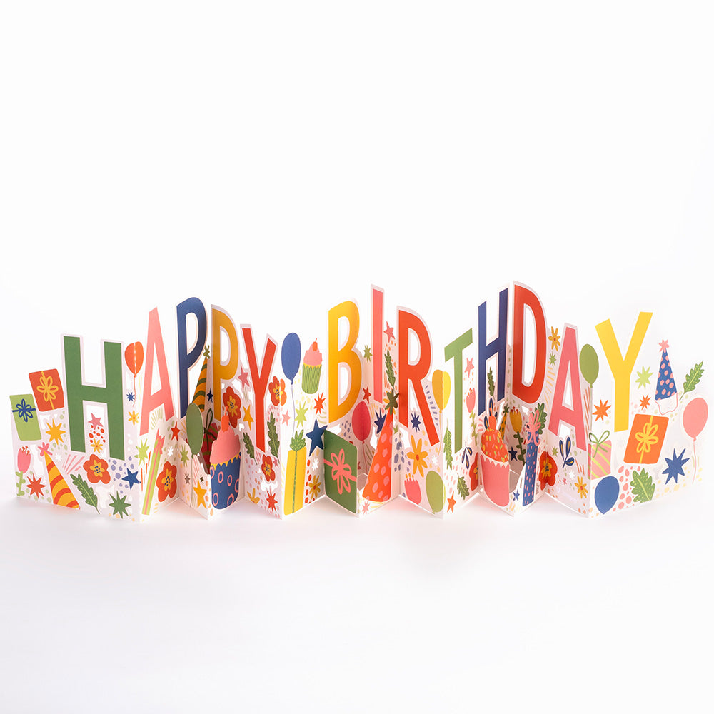 Happy Birthday Loooooong Card™ (Expands to 2 feet)、mySite、solidvoid