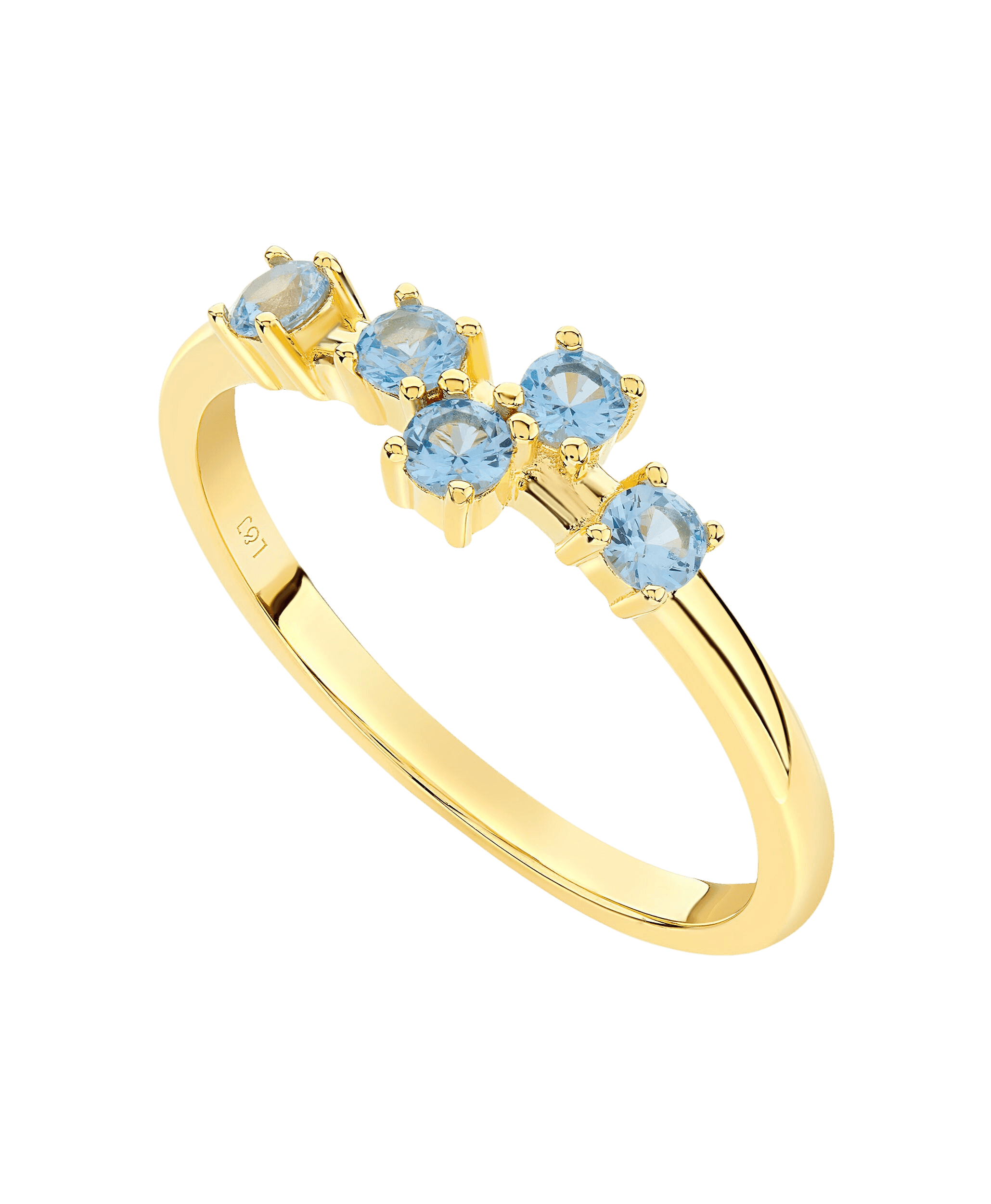 Lova Ring Blue 18ct Gold Plated、mySite、botmansion