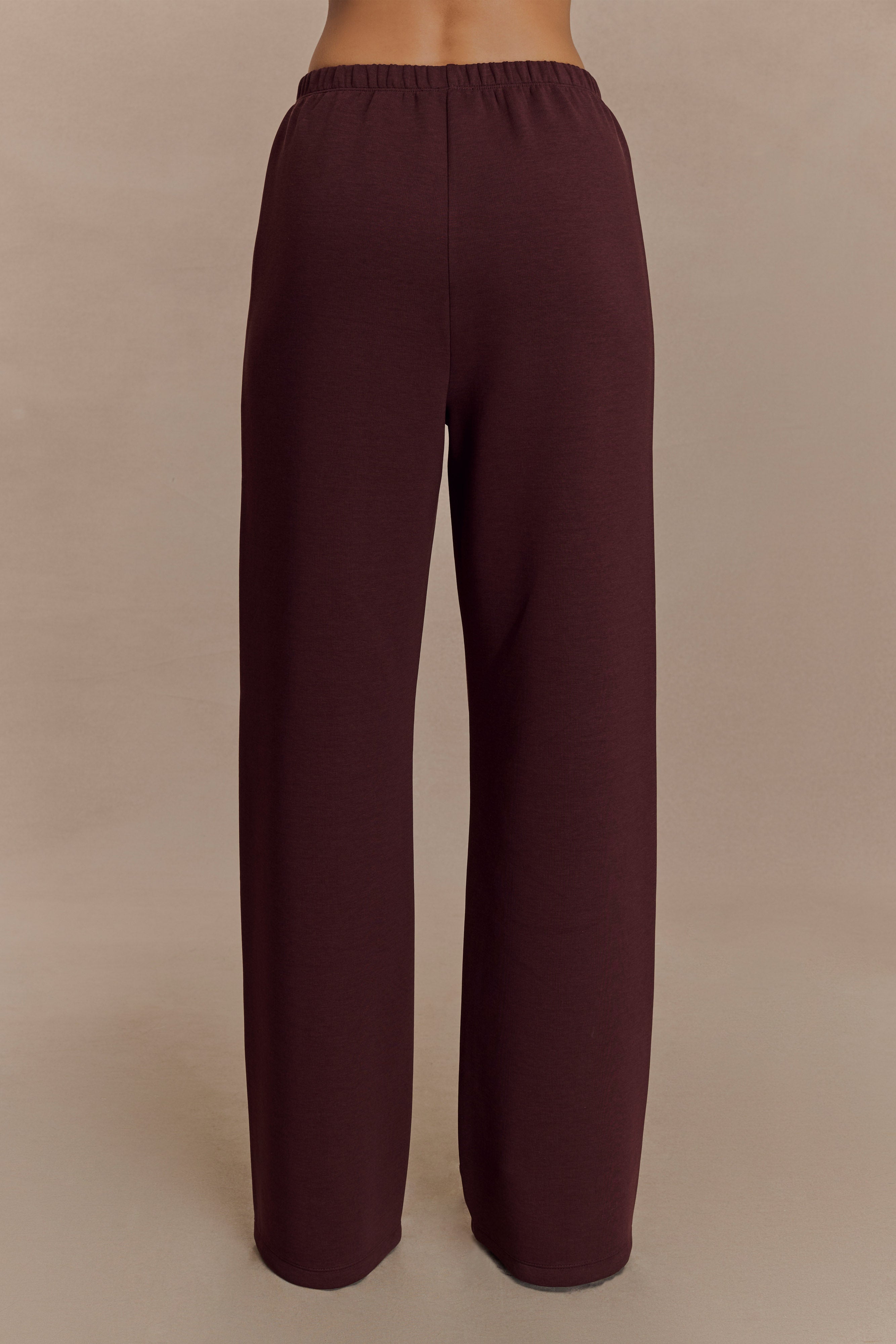 August Straight Leg Jogger - Chocolate、mySite、solidvoid